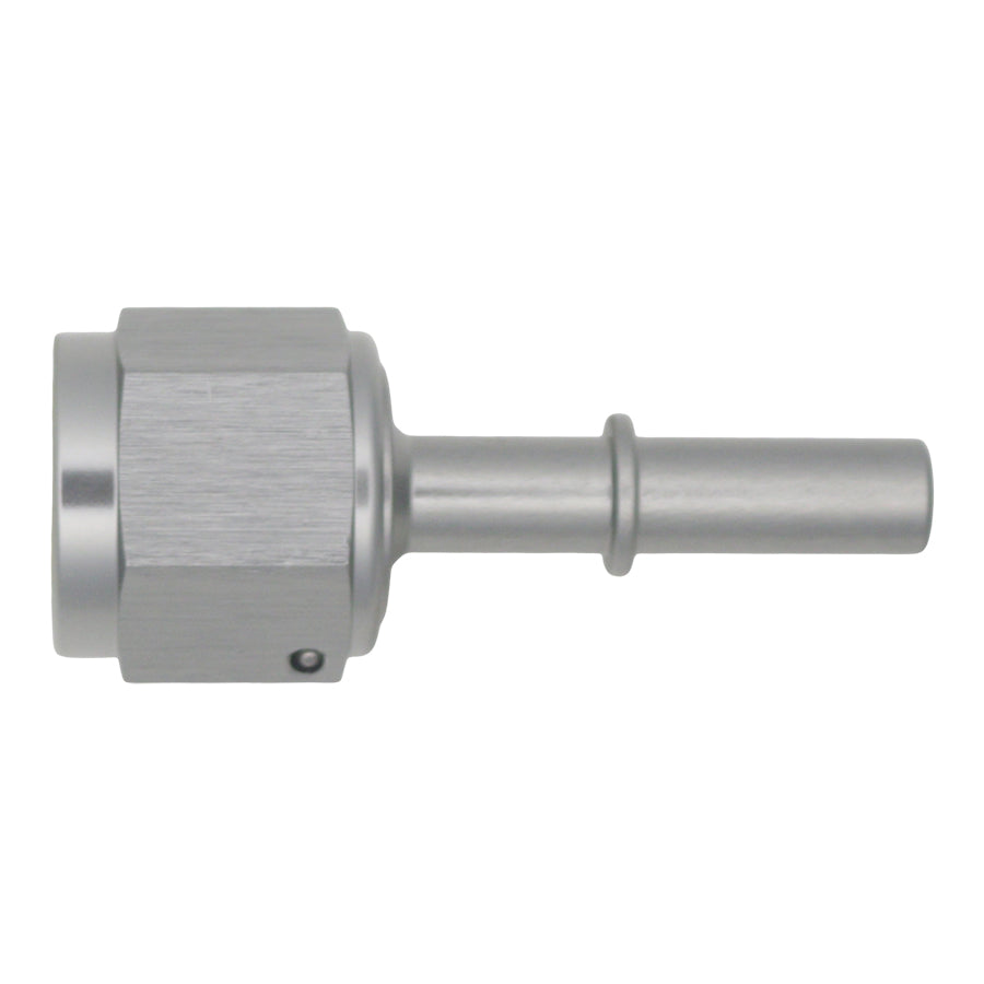 Deatschwerks 6-02-0132 - 8AN Female Flare Swivel to 5/16in Male EFI Quick Disconnect - Anodized DW Titanium