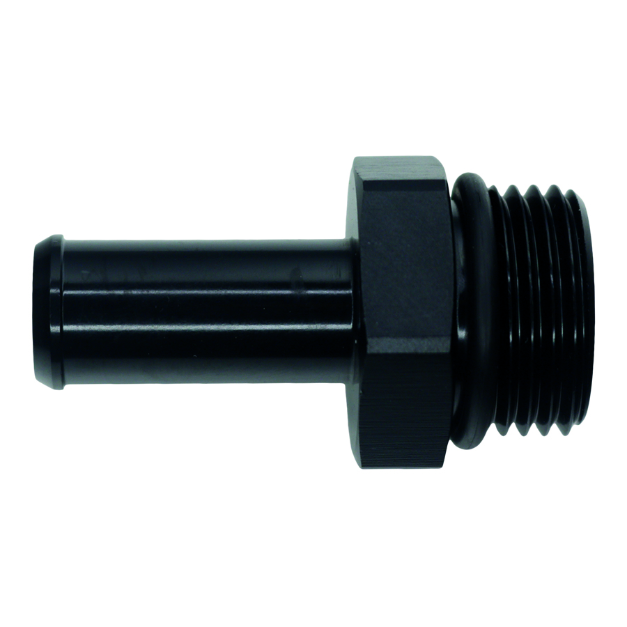 Deatschwerks 6-02-0515-B - 10AN ORB Male to 1/2in Male Barb Fitting - Anodized Matte Black Deatschwerks 6-02-0515-B - 10AN ORB Male to 1/2in Male Barb Fitting - Anodized Matte Black