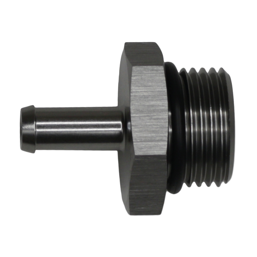 Deatschwerks 6-02-0513 - 10AN ORB Male to 5/16in Male Barb Fitting - Anodized DW Titanium