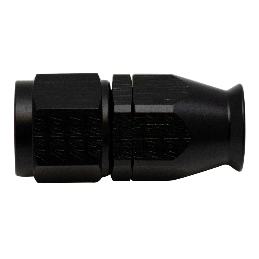 Deatschwerks 6-02-0854-B - 8AN Female Swivel Straight Hose End PTFE (Incl 1 Olive Insert) - Anodized Matte Black
