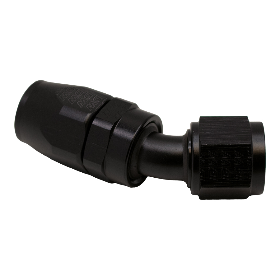 Deatschwerks 6-02-0824-B - 10AN Female Flare Swivel 30-Degreehose End CPE - Anodized Matte Black