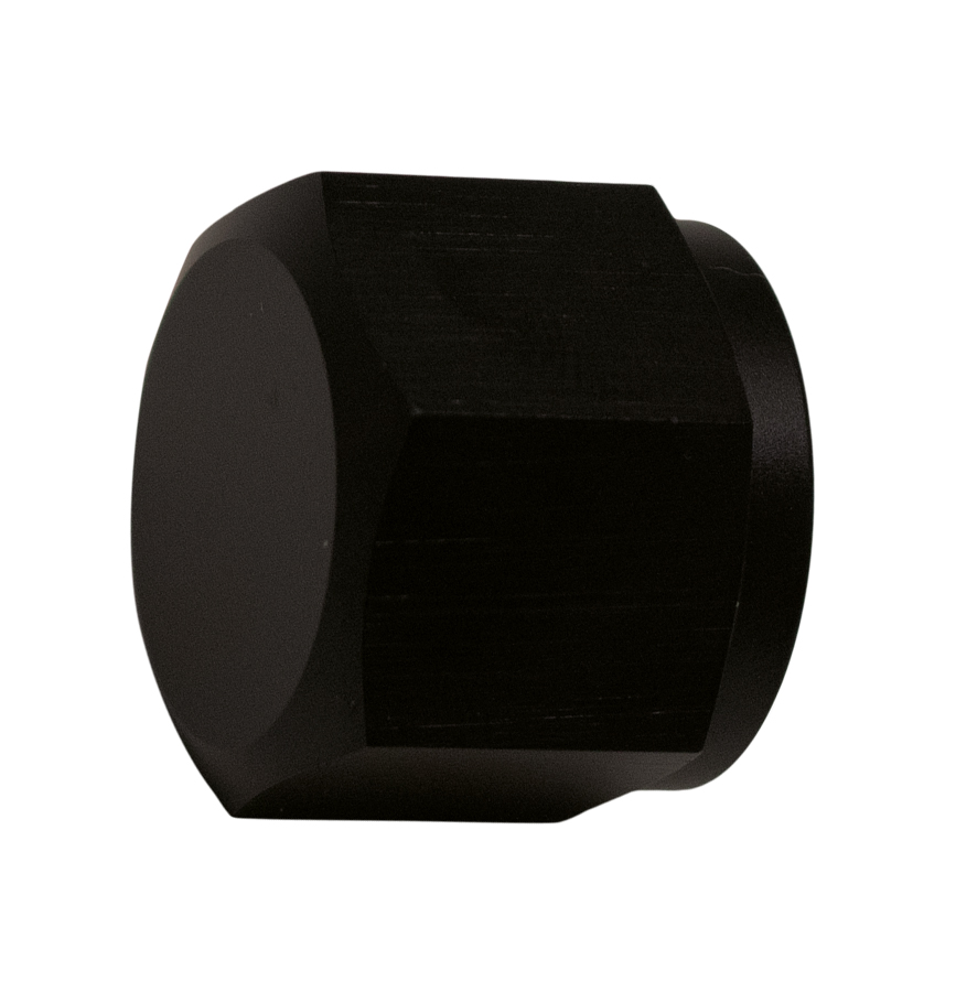 Deatschwerks 6-02-0715-B - 8AN Female Flare Cap - Anodized Matte Black