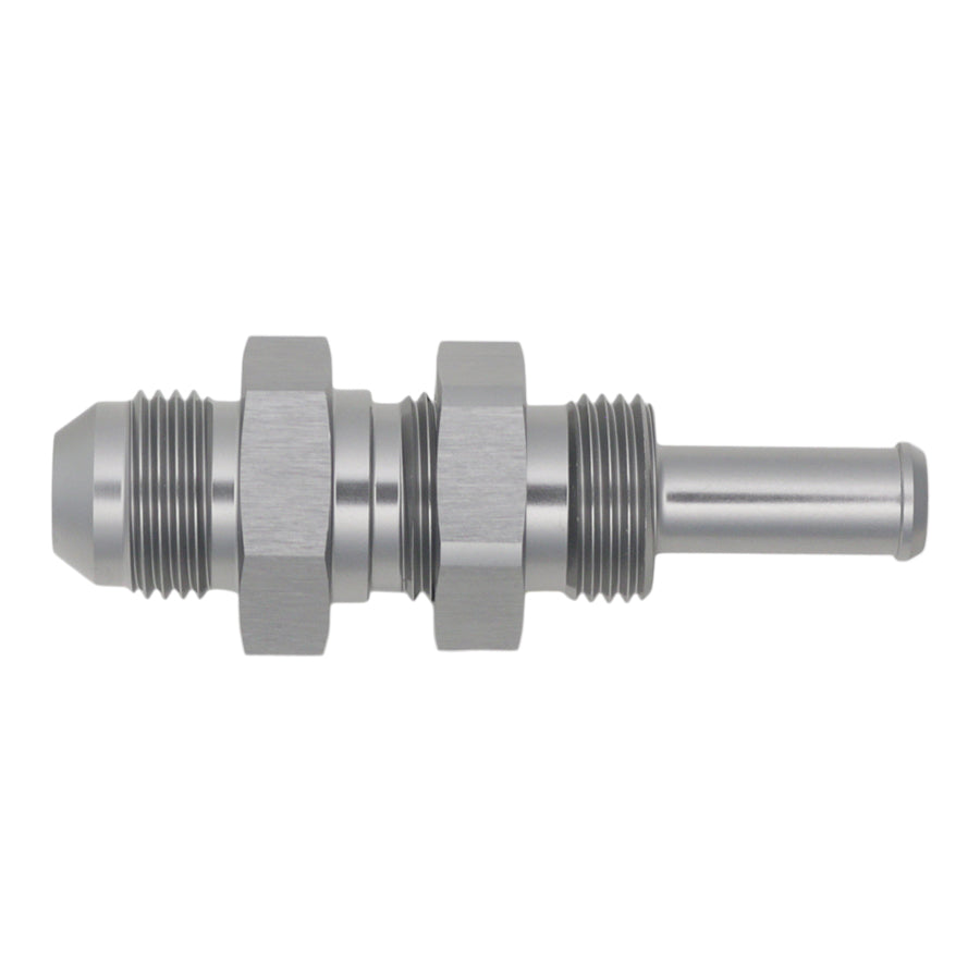 Deatschwerks 6-02-0740 - 8AN Male Flare to Straight 3/8in Single Hose Barb - Anodized DW Titanium