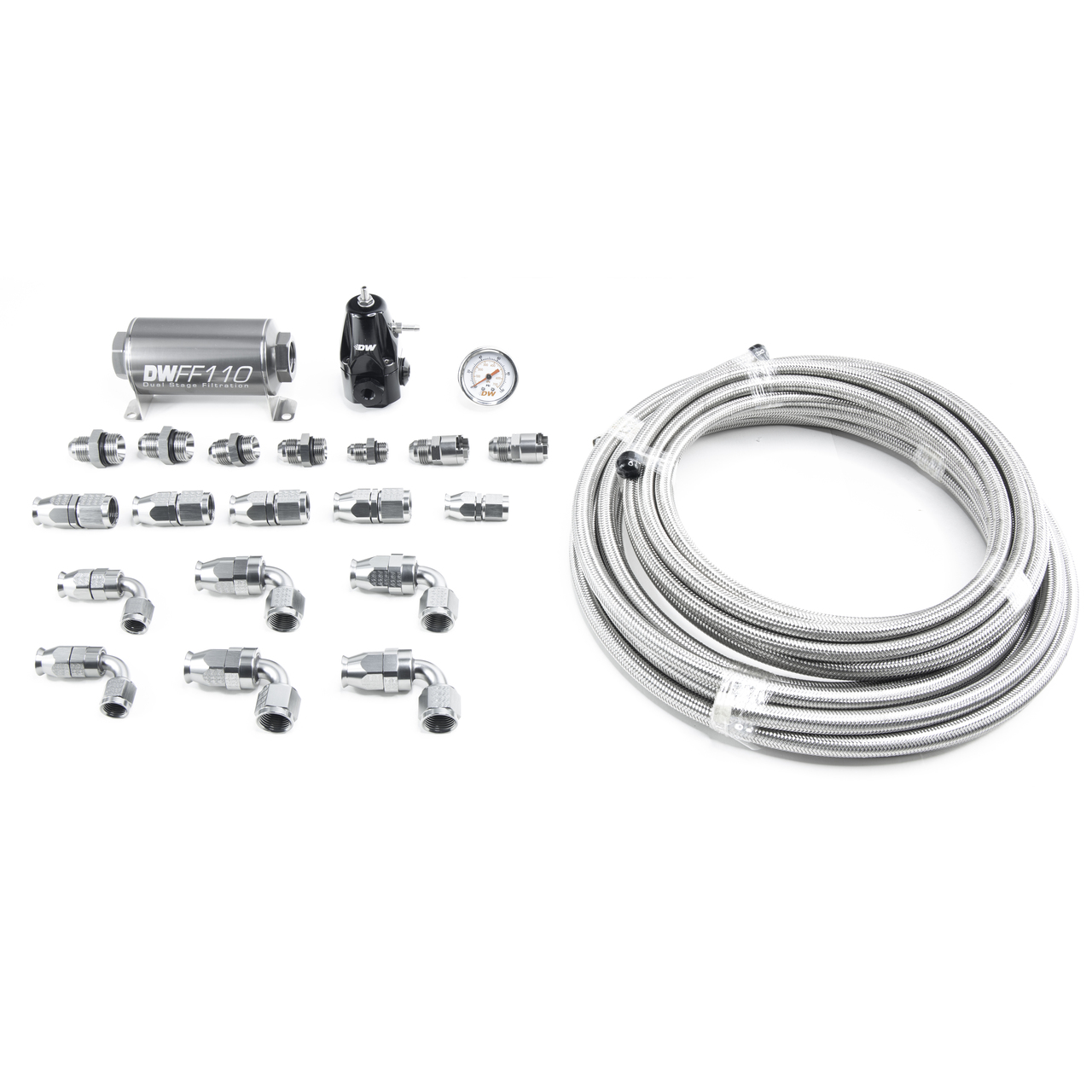 Deatschwerks 6-602 - 05-19 Yukon/Tahoe/Suburban DW400 Pump Module Return Plumbing Kit SS PTFE