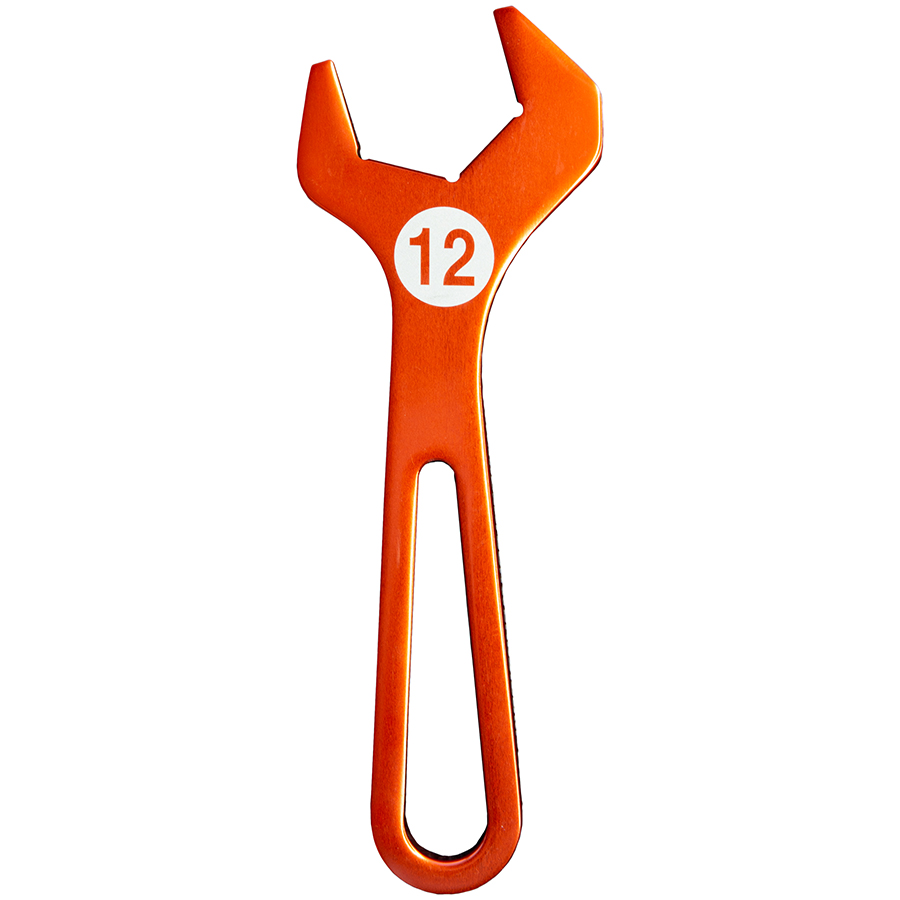 Deatschwerks 6-02-1005 - 12AN T6061 Aluminum Hose End Wrench (orange anodized)