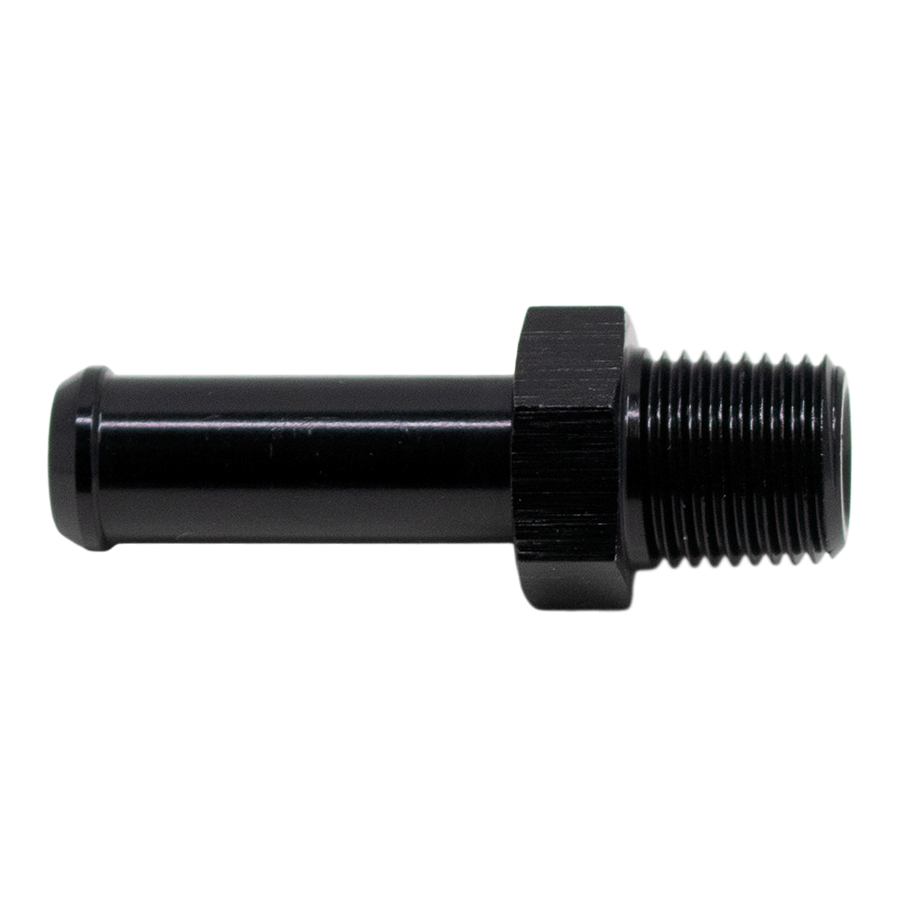 Deatschwerks 6-02-0916-B - 1/8in NPT Male Thread 5/16in Hose Barb - Anodized Matte Black