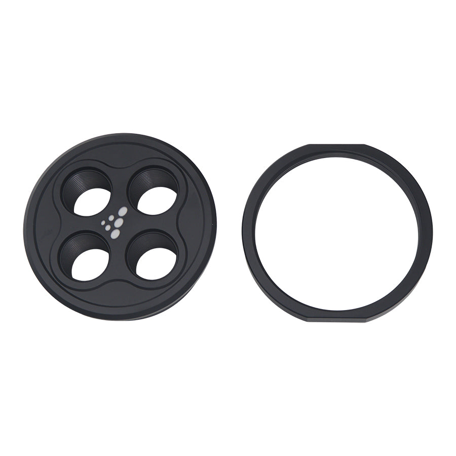 Deatschwerks 6-03-0701 - Quad 10AN ORB Bulkhead - Anodized Matte Black
