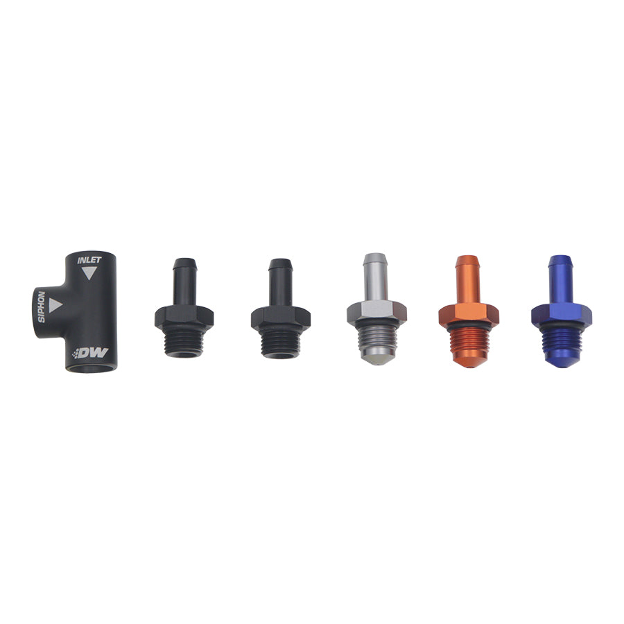 Deatschwerks 6-03-0700 - Universal Venturi Siphon Jet 5/16in Hose Barb to 6AN ORB Female - Anodized Matte Black Deatschwerks 6-03-0700 - Universal Venturi Siphon Jet 5/16in Hose Barb to 6AN ORB Female - Anodized Matte Black