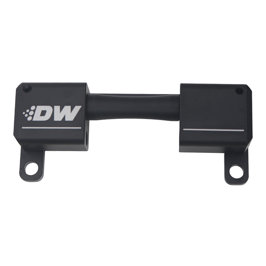 Deatschwerks 6-03-0702 - High Flow Ethanol Sensor Adapter - 10AN ORB to 10AN ORB - Anodized Matte Black