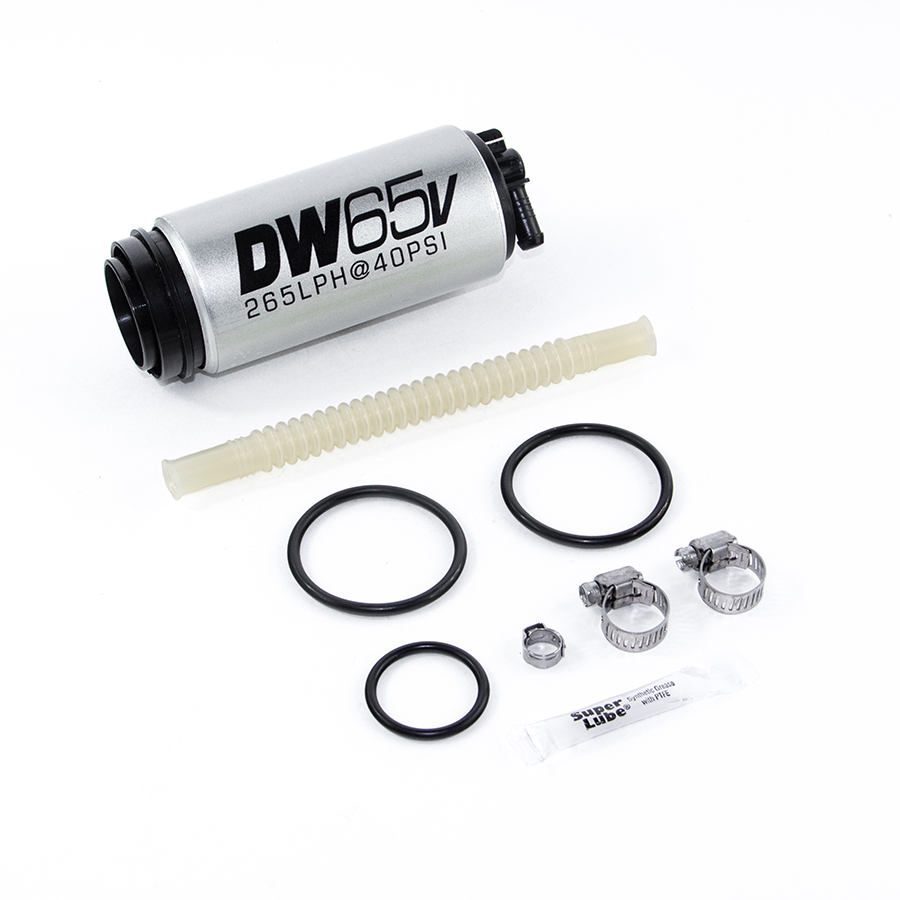 Deatschwerks 9-654-1025 - DW65v Series 265 LPH Compact In-Tank Fuel Pump w/ VW/Audi 1.8T FWD Set Up Kit