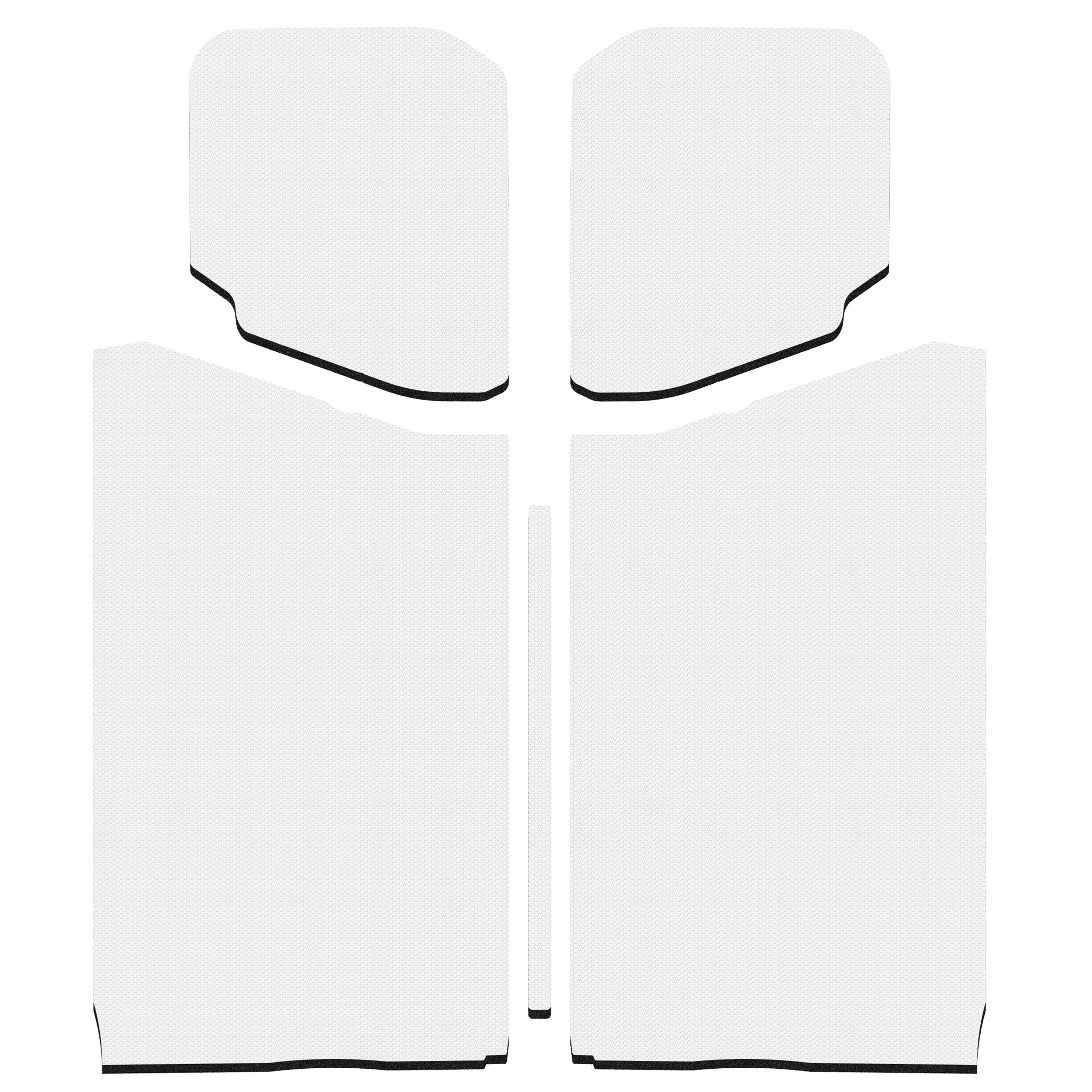 DEI 50190 - 18-23 Jeep Wrangler JL 2-Door Boom Mat Headliner - 5 Piece - White