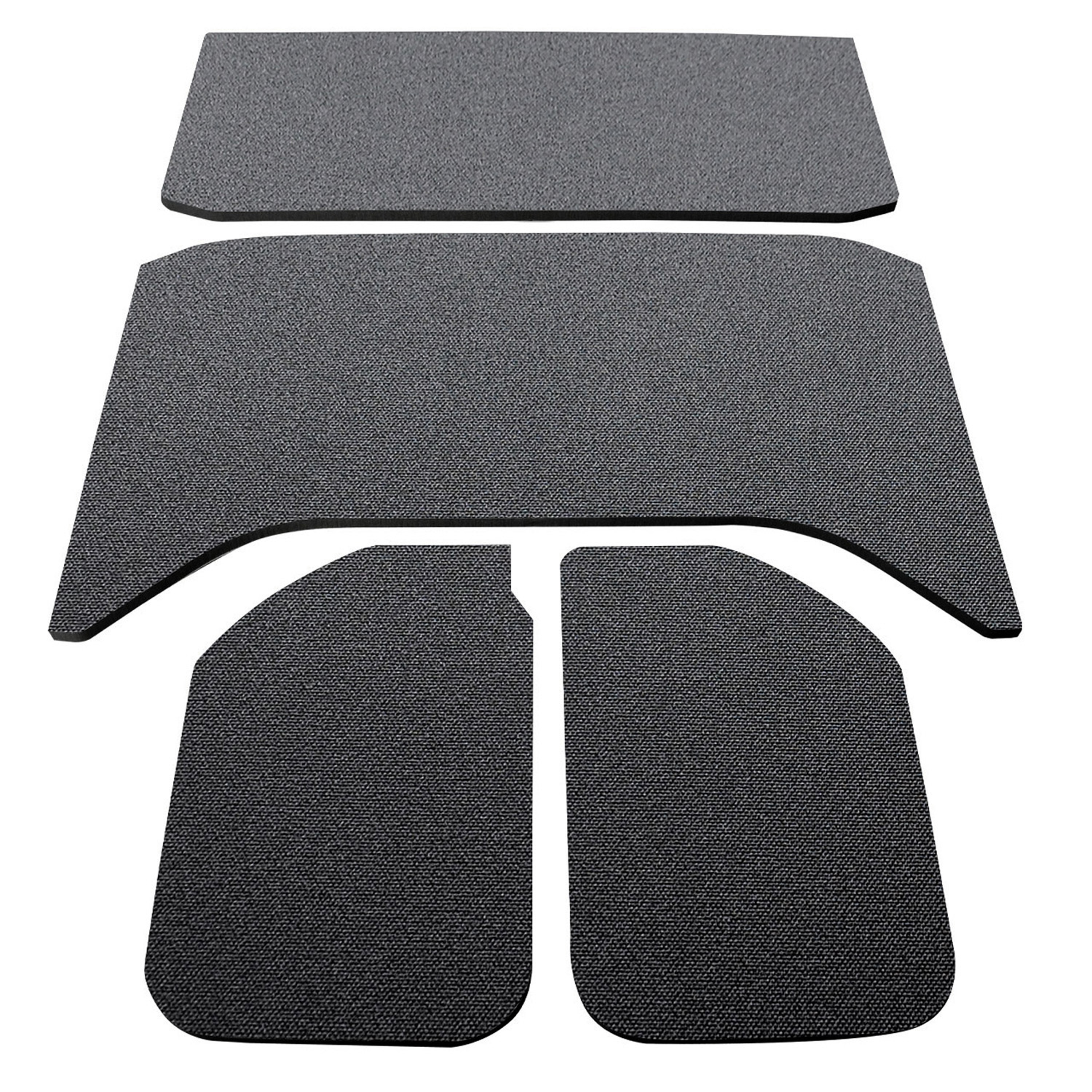 DEI 50137 - 11-18 Jeep Wrangler JK 4-Door Boom Mat Headliner - 4 Piece - Black