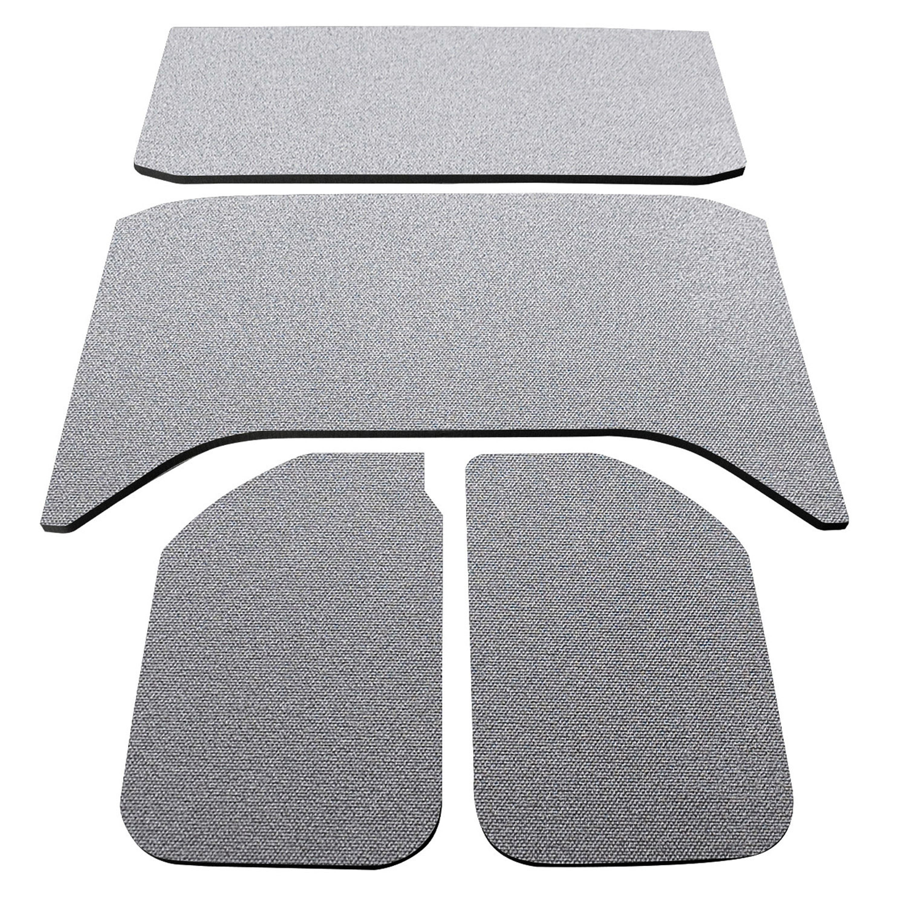 DEI 50139 - 11-18 Jeep Wrangler JK 4-Door Boom Mat Headliner - 4 Piece - Gray