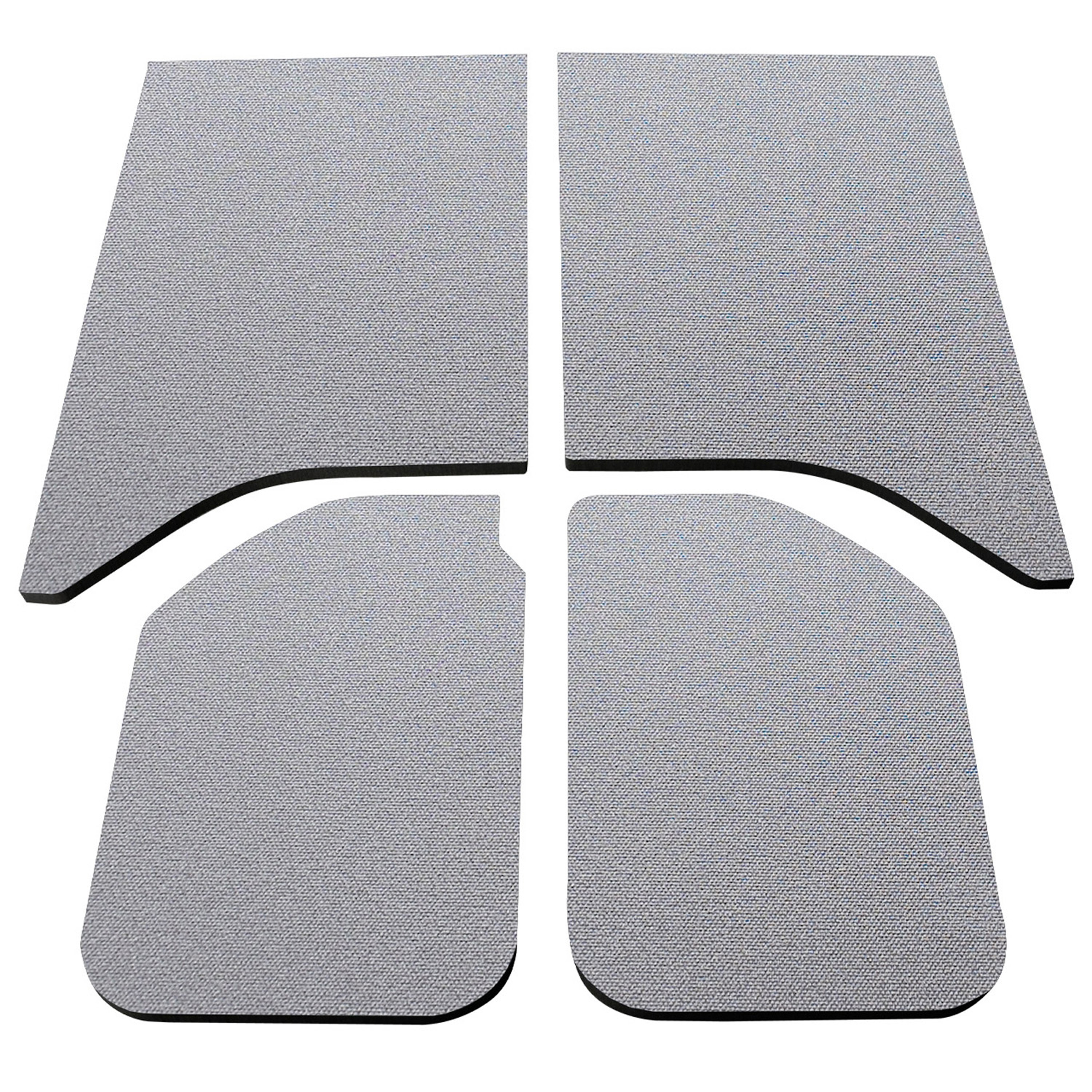 DEI 50140 - 11-18 Jeep Wrangler JK 2-Door Boom Mat Headliner - 4 Piece - Gray