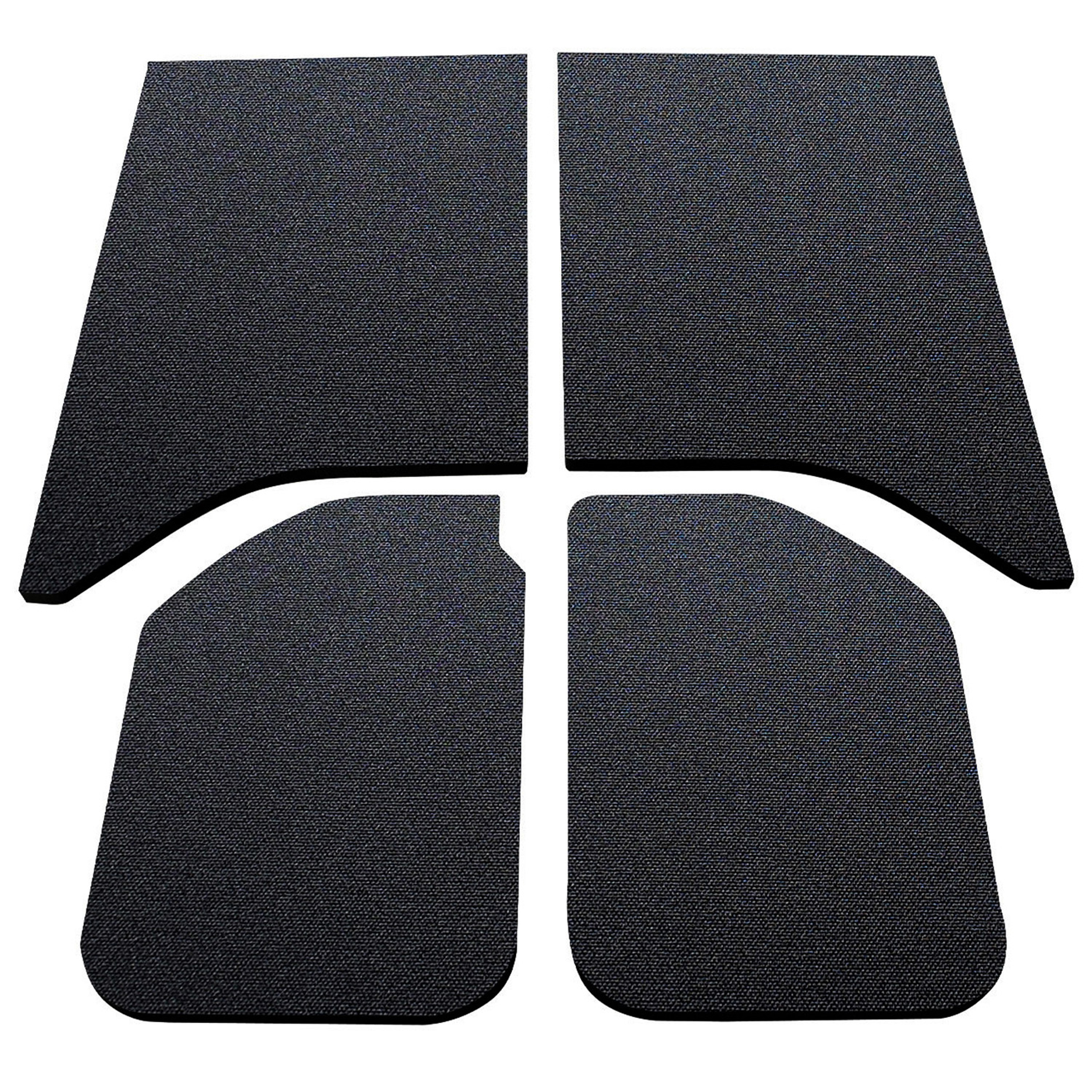 DEI 50138 - 11-18 Jeep Wrangler JK 2-Door Boom Mat Headliner - 4 Piece - Black