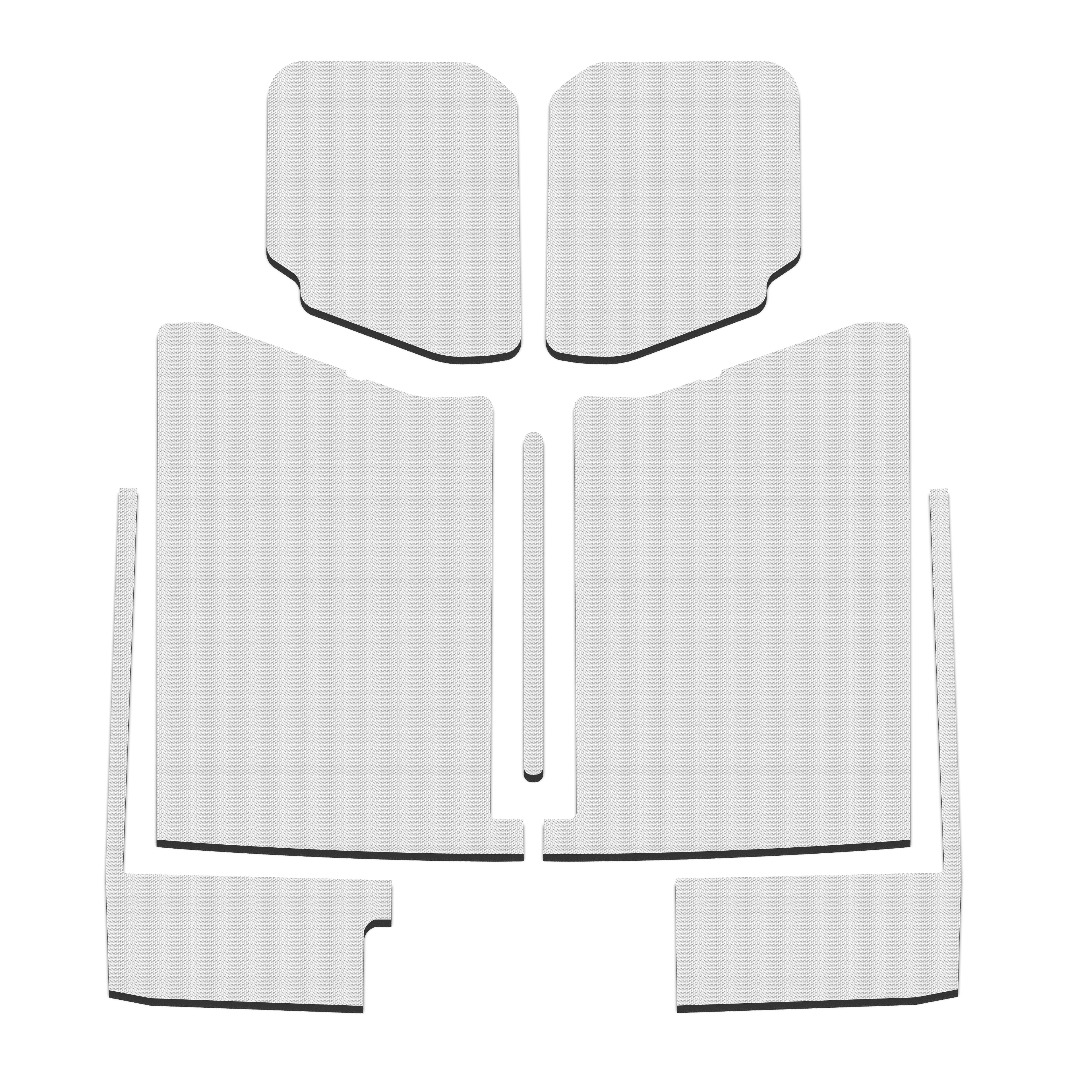 DEI 50185 - 20-22 Jeep Gladiator JT 4-Door Boom Mat Complete Headliner Kit - 7 Piece - White