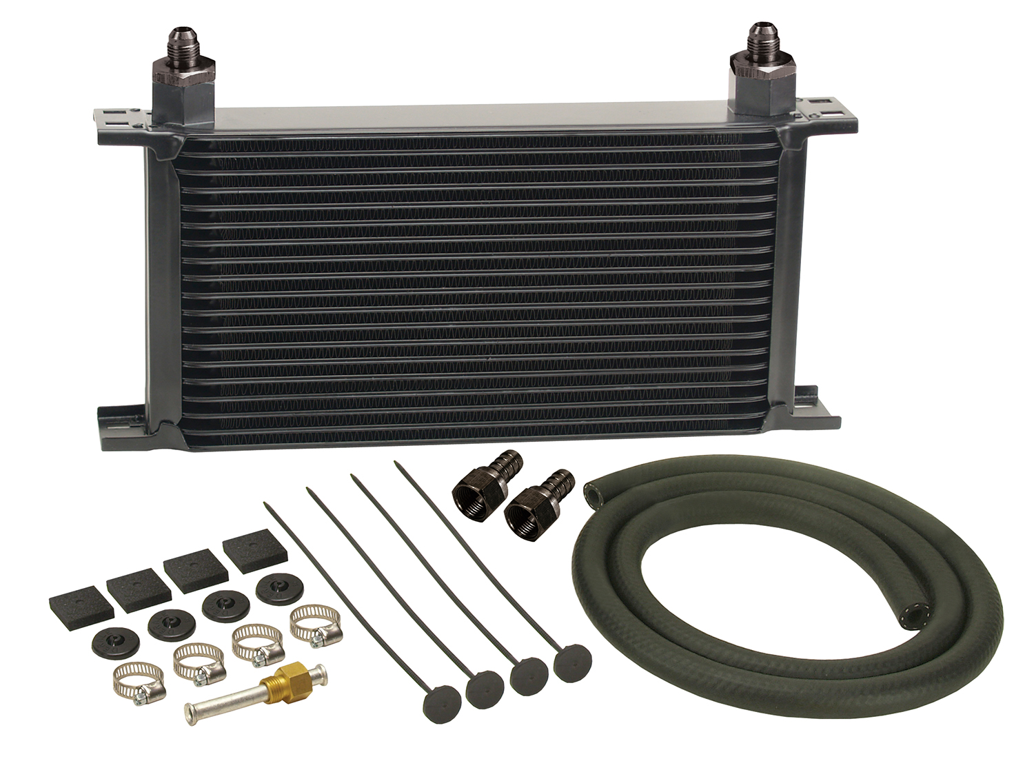 Derale 13403 - 19 Row Series 10000 Stack Plate Transmission Cooler Kit, -6AN