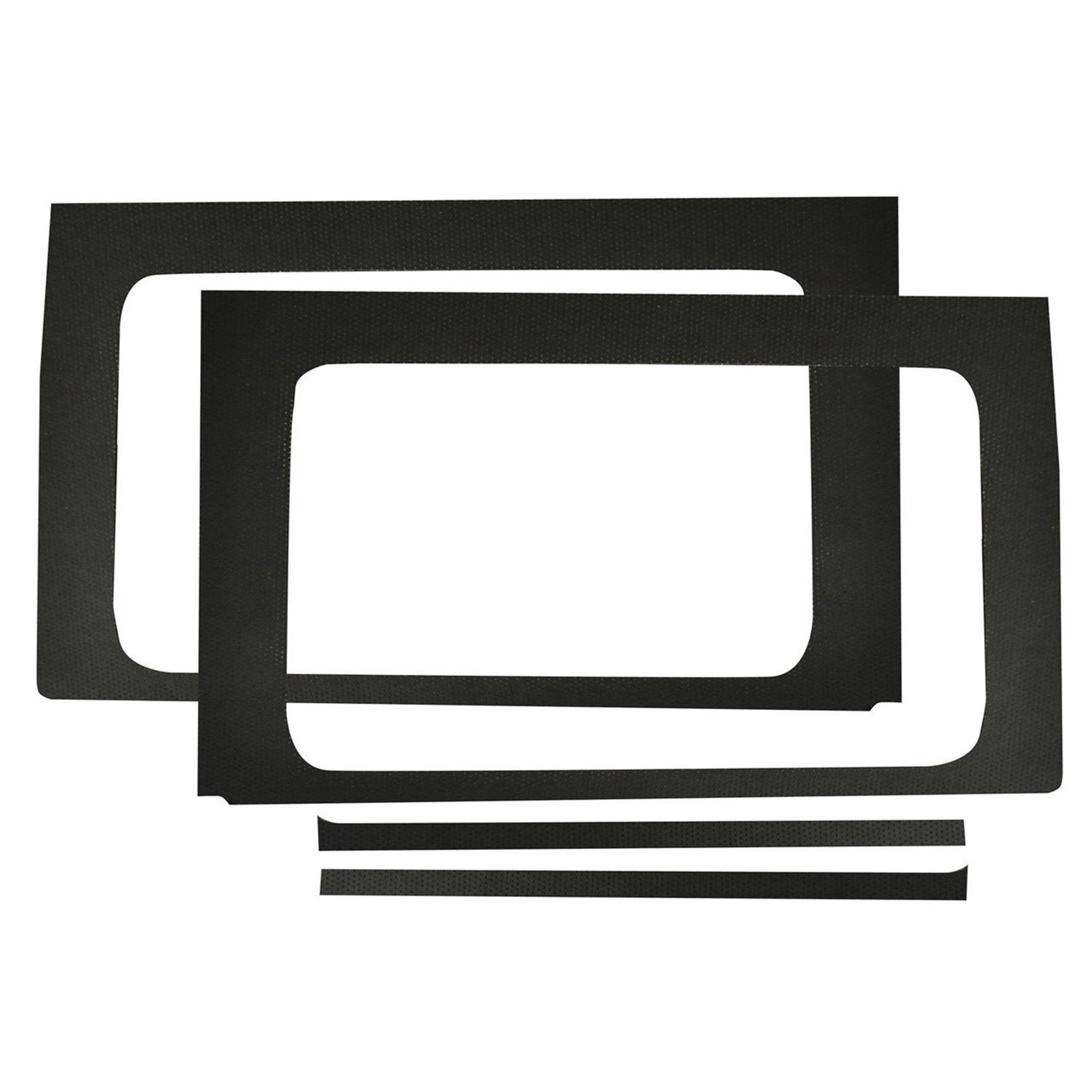 DEI 50177 - Wrangler JL 4-Door Black Leather Look Rear Side Window Only 0