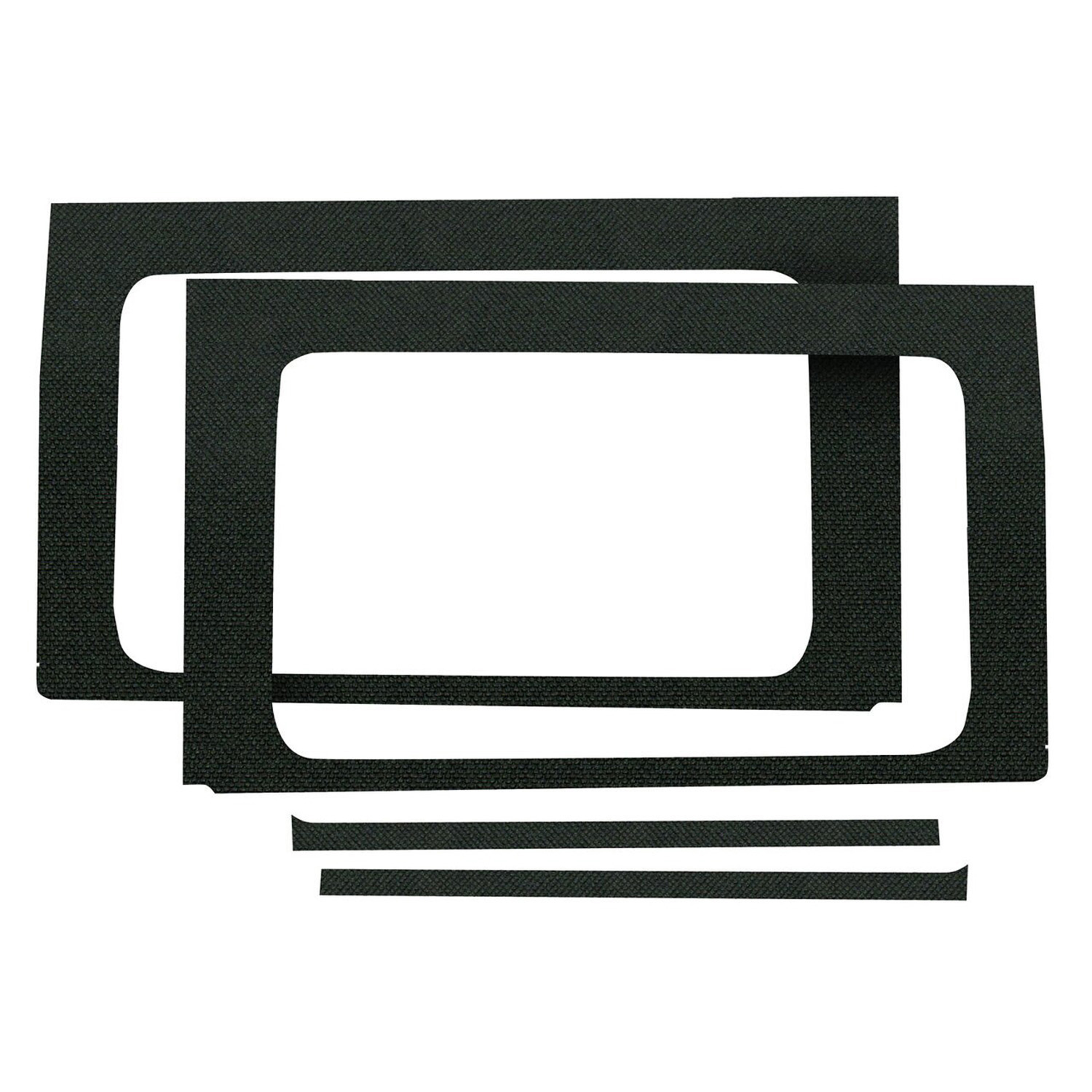 DEI 50173 - 18-23 Jeep Wrangler JL 4-Door Boom Mat Rear Side Window Trim - 4 Piece - Black DEI 50173 - 18-23 Jeep Wrangler JL 4-Door Boom Mat Rear Side Window Trim - 4 Piece - Black