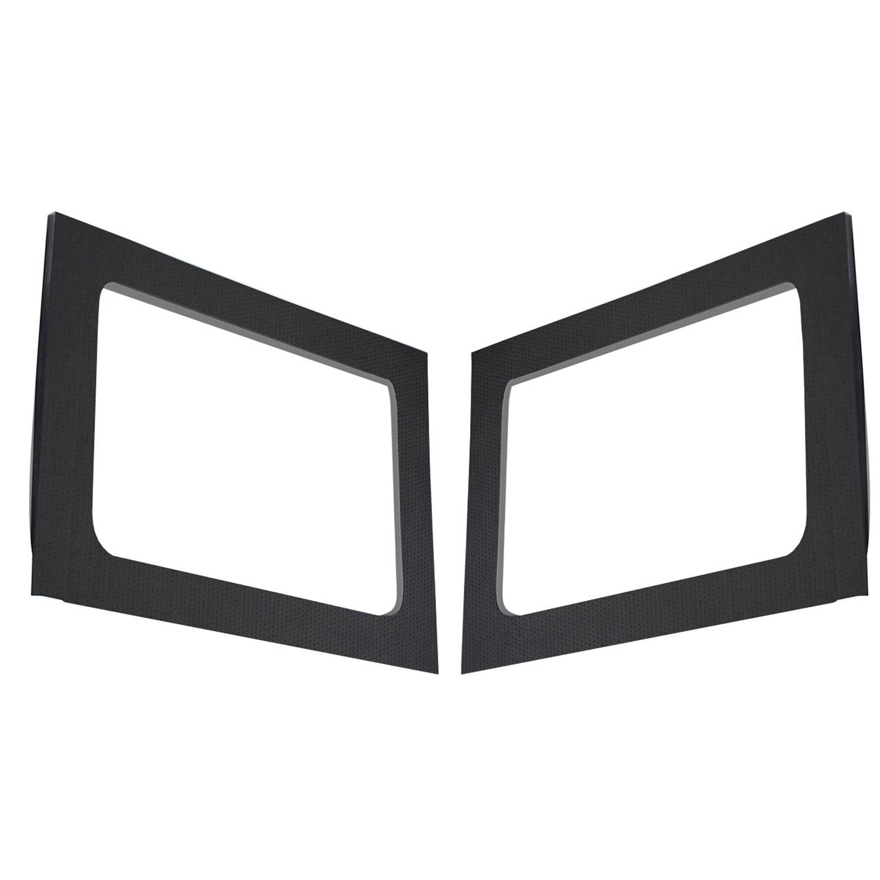DEI 50163 - '11-'18 Wrangler JK 4-Door Black Leather Look Rear Side Window Only 0