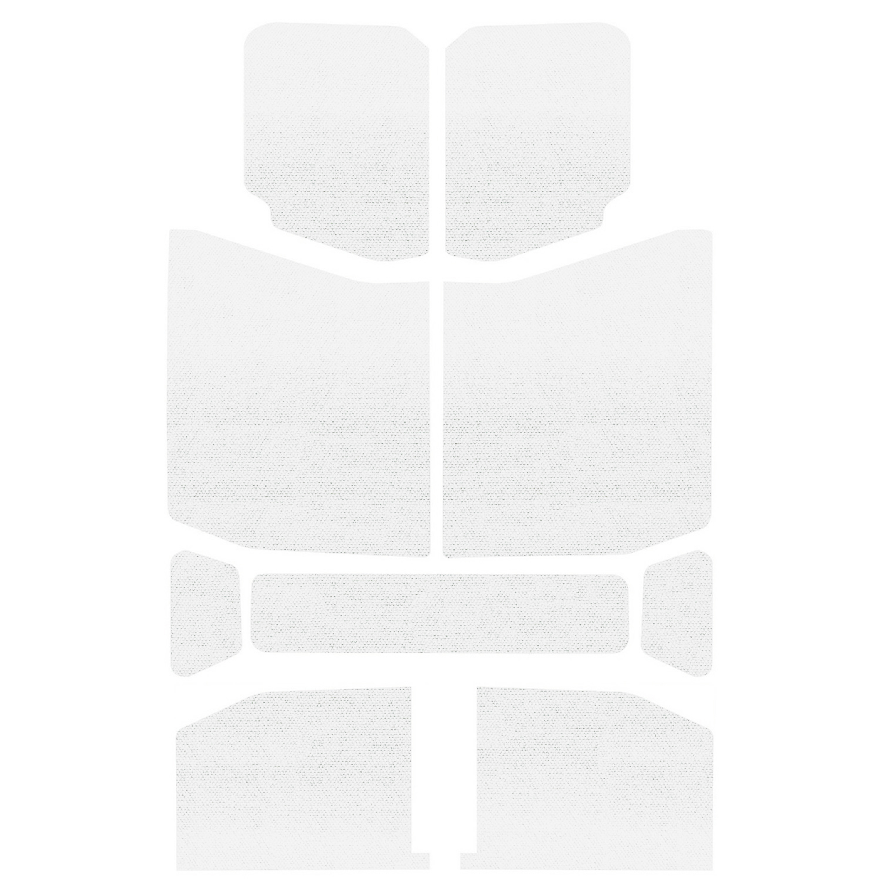 DEI 50170 - 18-23 Jeep Wrangler JL 4-Door Boom Mat Headliner - 9 Piece - White
