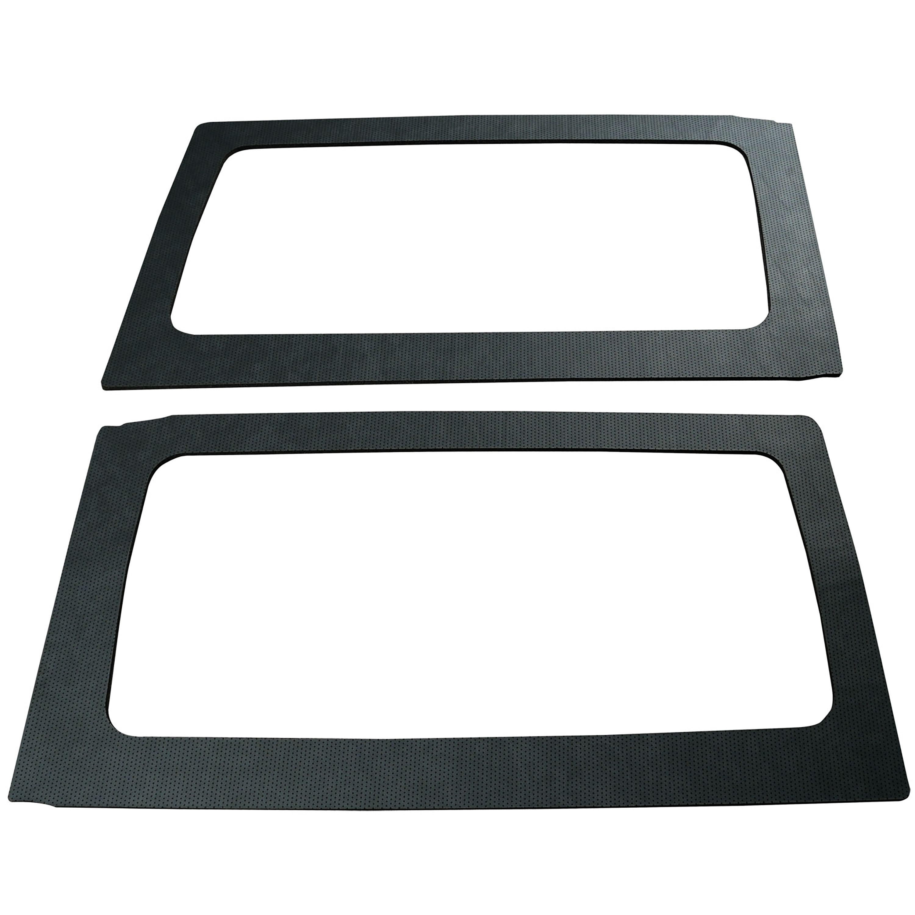 DEI 50165 - '11-'18 Wrangler JK 2-Door Black Leather Look Rear Side Window Only 0