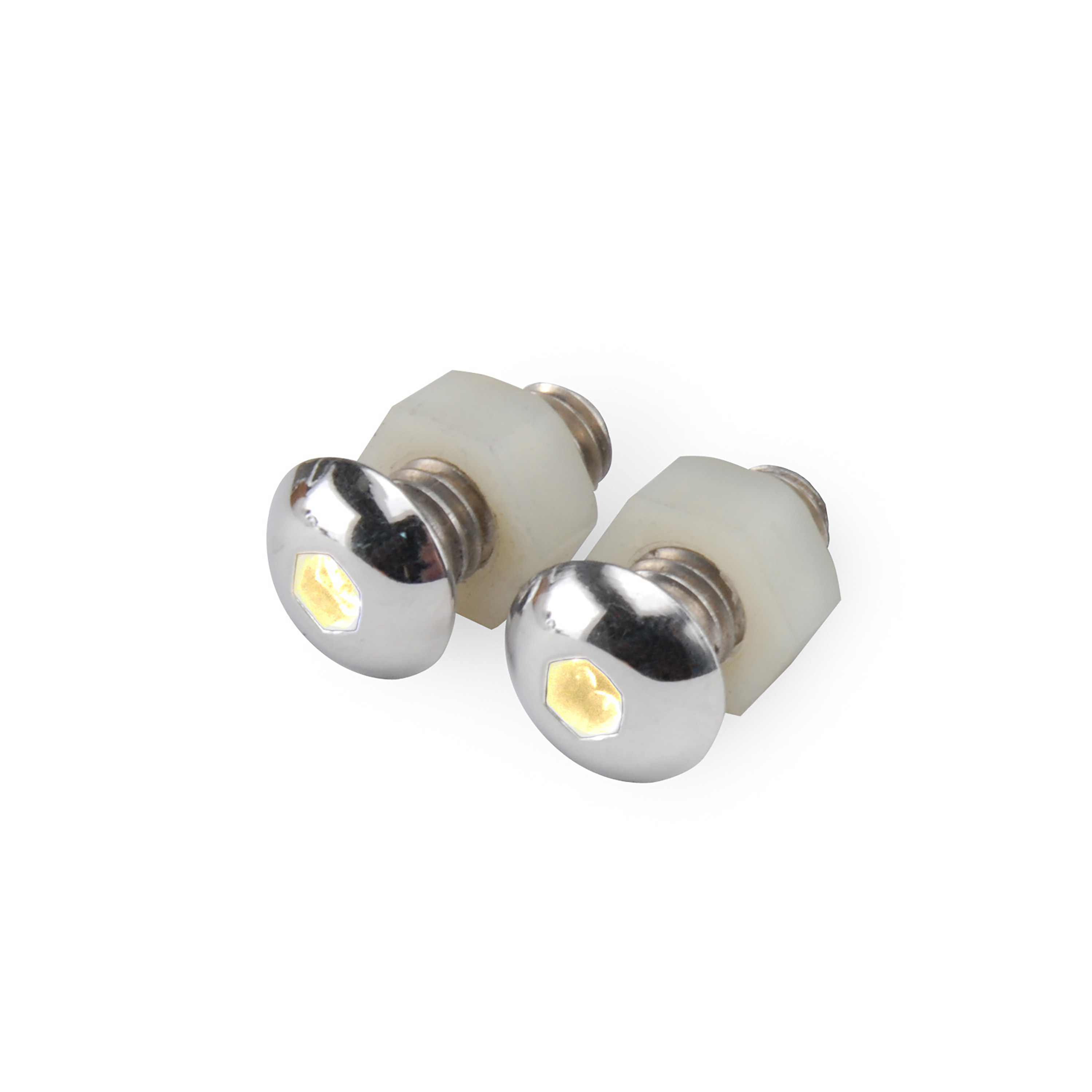 DEI 30303 - LED Lighted Button Head Bolts Universal Accent Lighting - 2-pack - White