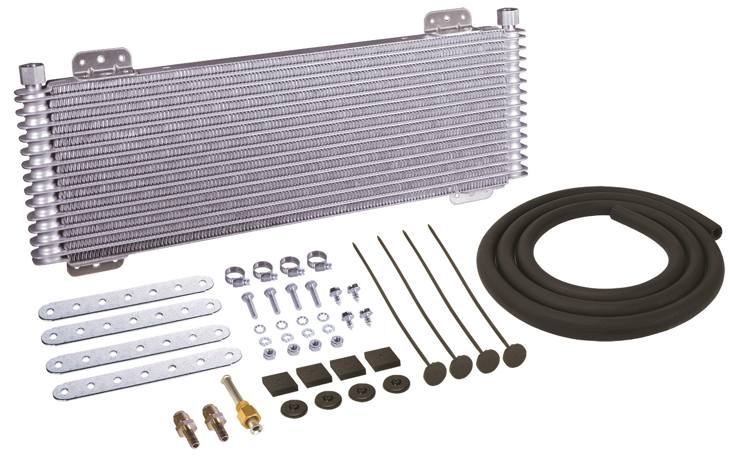 Derale 13633 - 13 Row Series 9500 Plate & Fin Transmission Cooler Kit, 5/8" Inverted flare