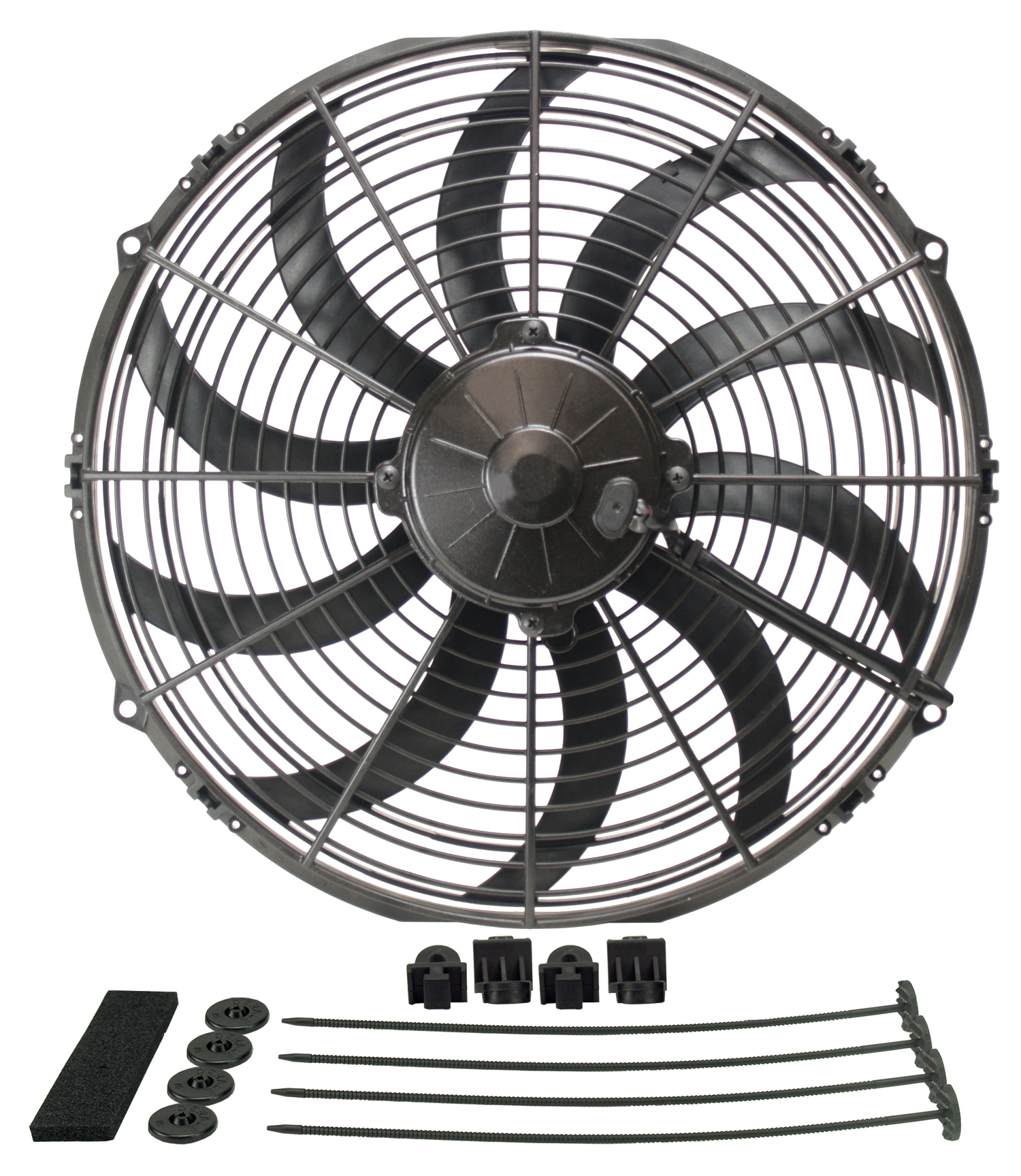 Derale 16114 - 14" High Output Curved Blade Electric Puller Fan Derale 16114 - 14" High Output Curved Blade Electric Puller Fan