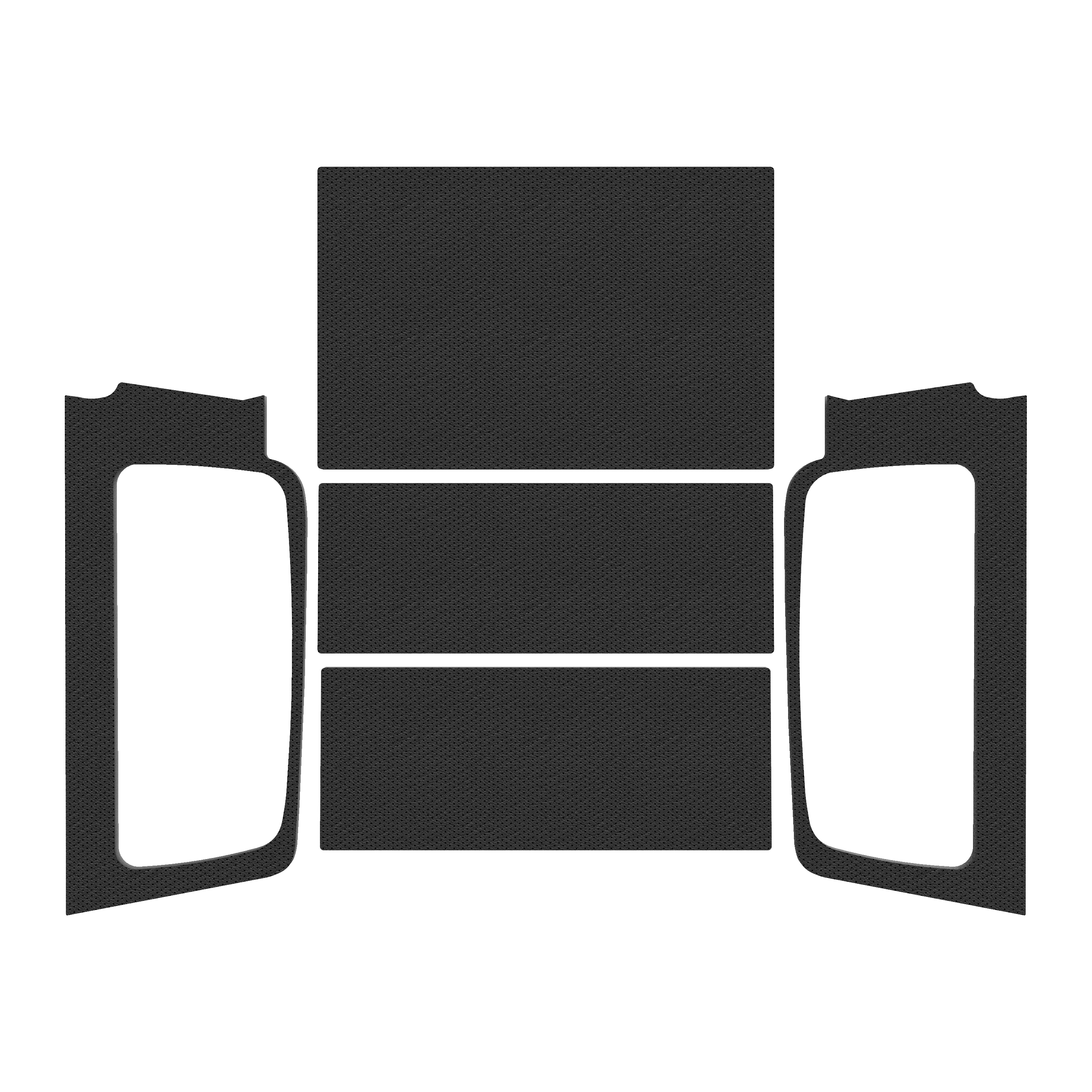DEI 50604 - '04-'06 Wrangler LJ Black Leather Look Complete Headliner Kit