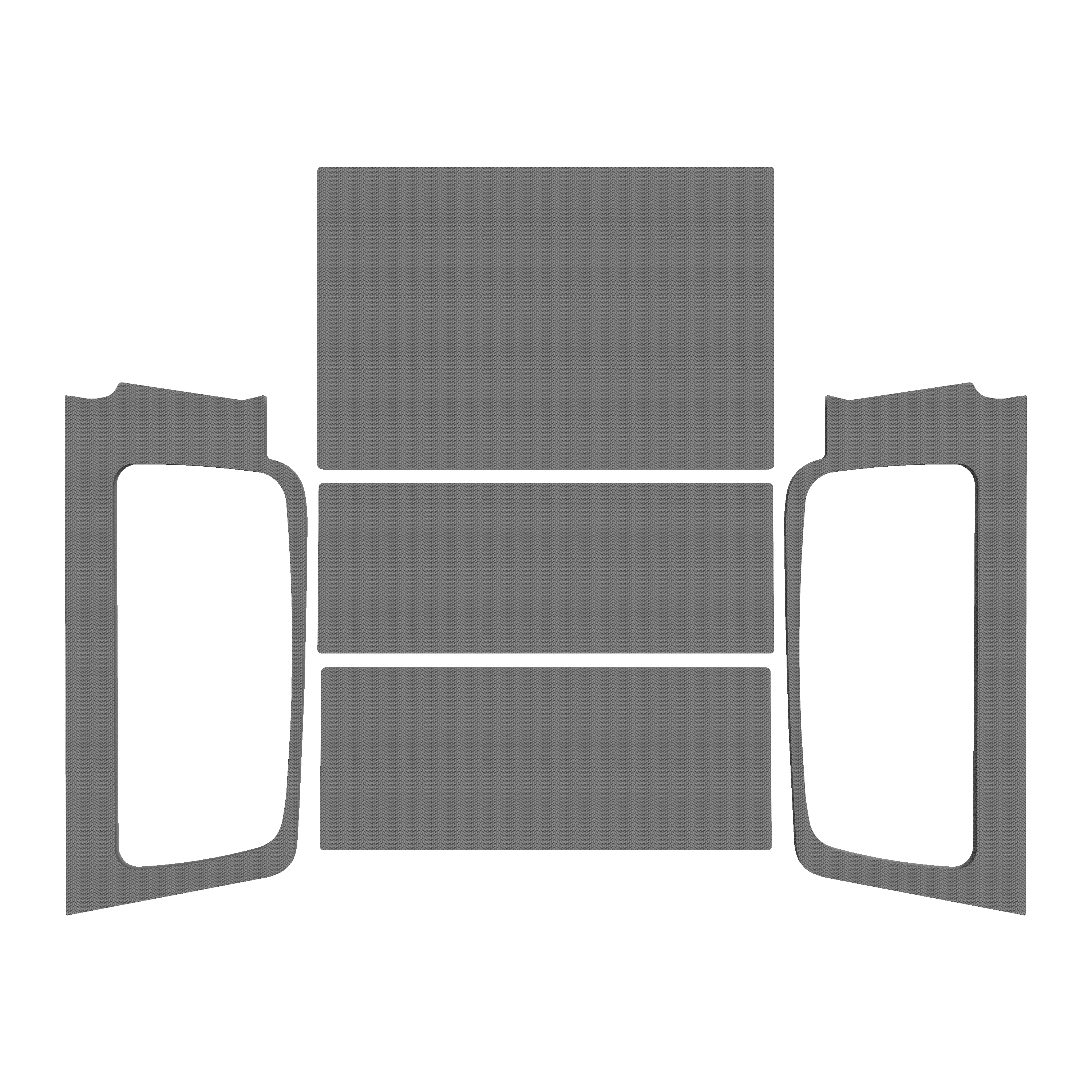 DEI 50603 - 04-06 Jeep Wrangler LJ Unliminted Headliner Complete Kit - Gray