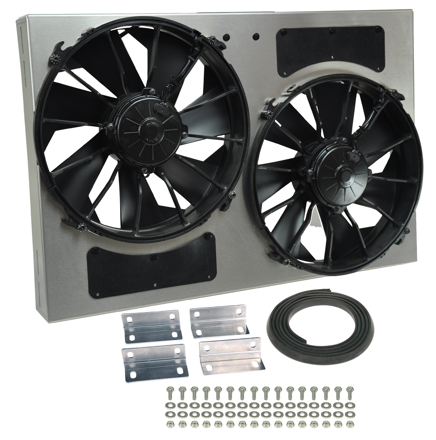 Derale 16826 - Powerpack - High Output Dual 12" Electric RAD Fan/Aluminum Shroud Kit