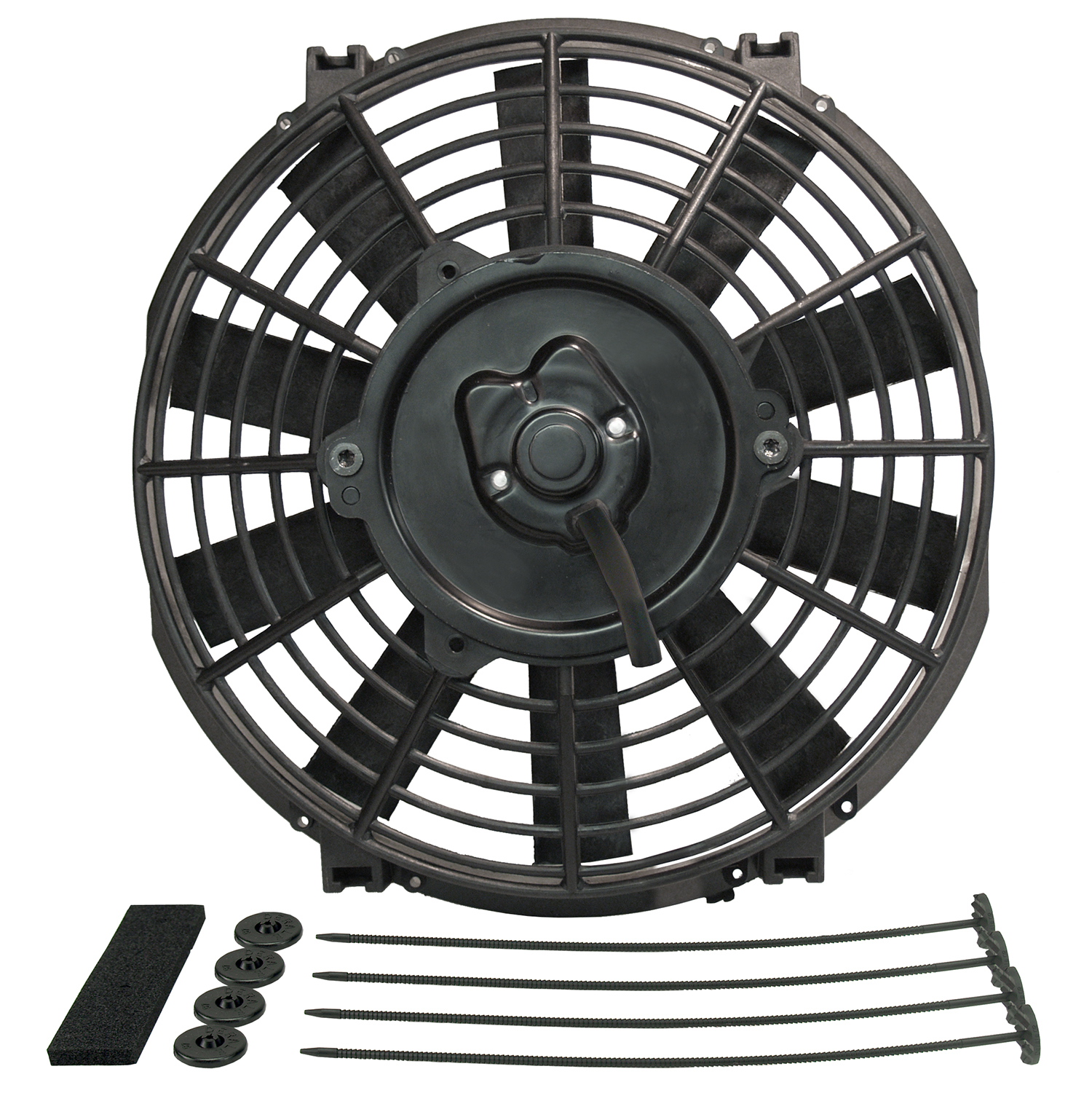 Derale 16619 - 9" Tornado Electric Puller Fan, Standard Mounting Kit