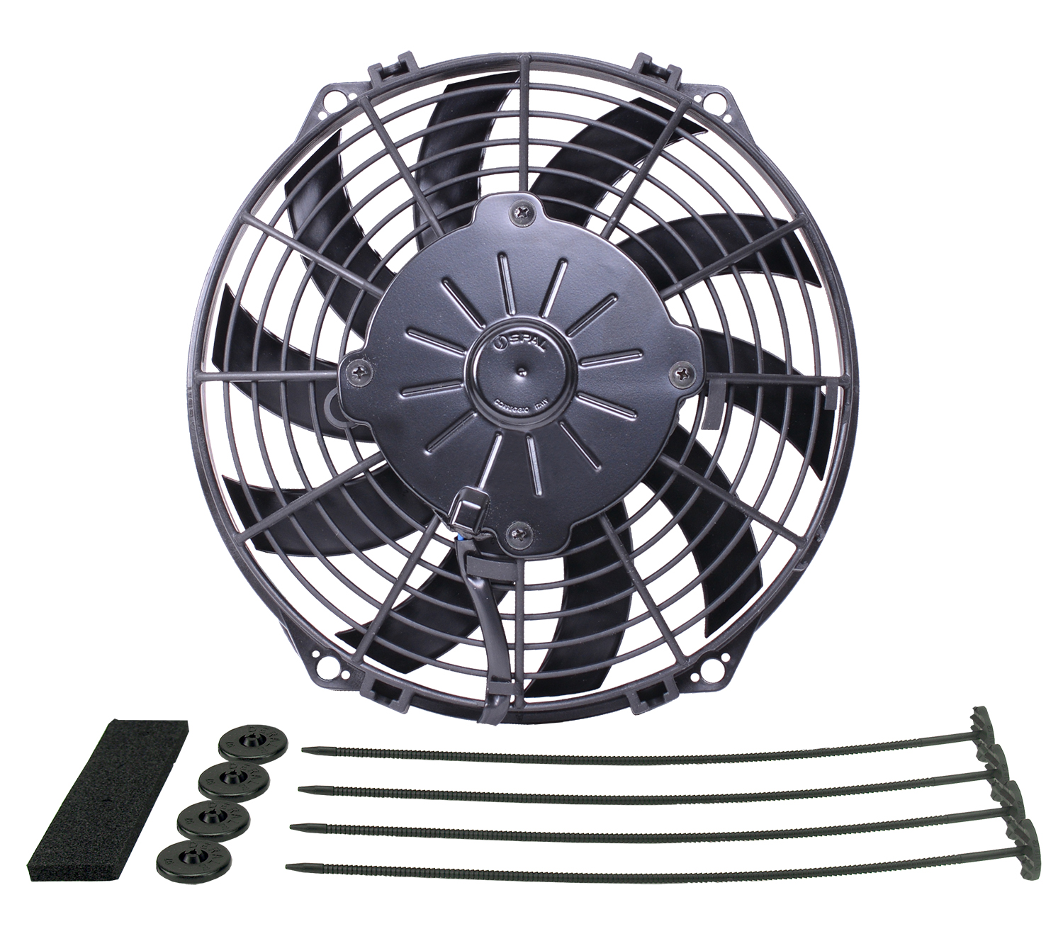 Derale 16109 - 10" High Output Curved Blade Electric Puller Fan