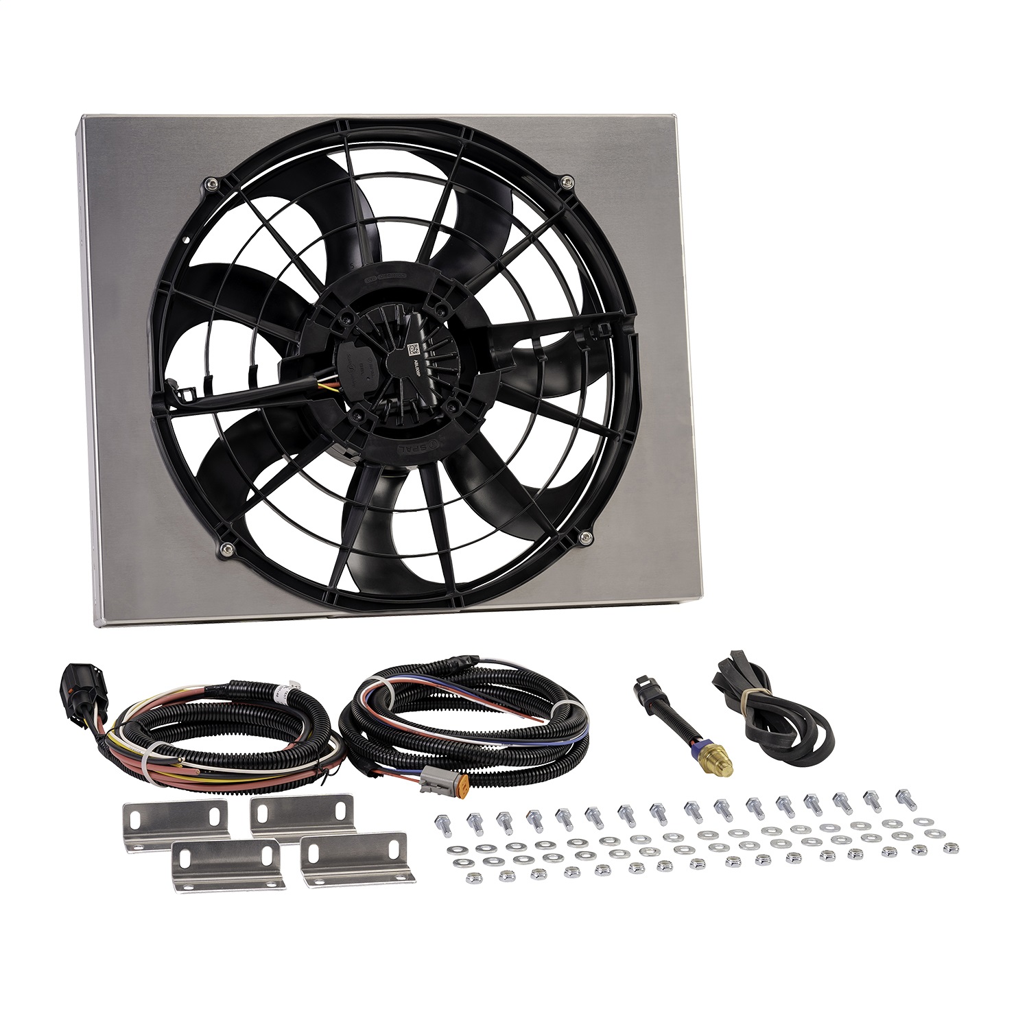 Derale 67923 - Powerpack - Brushless Single 17" RAD Fan/Alum Shroud Kit w/ PWM Controller