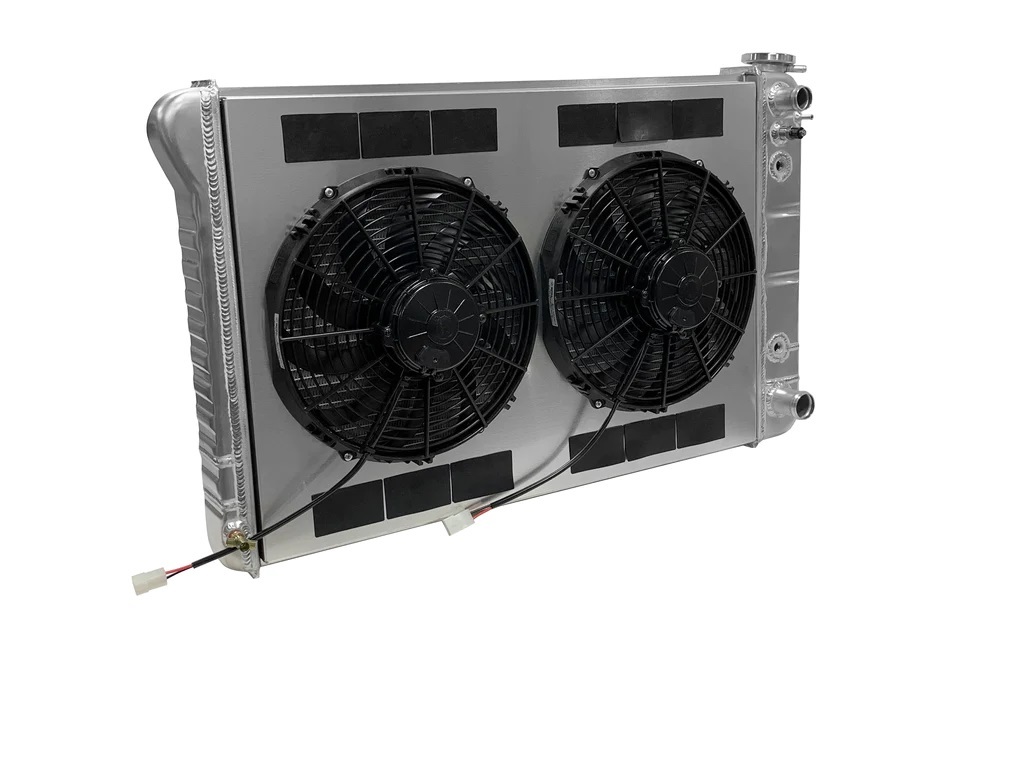 Dewitts Radiator 32-6139019A - Radiator w/Fans C-10 Trk LS 73-86 Trans Raw