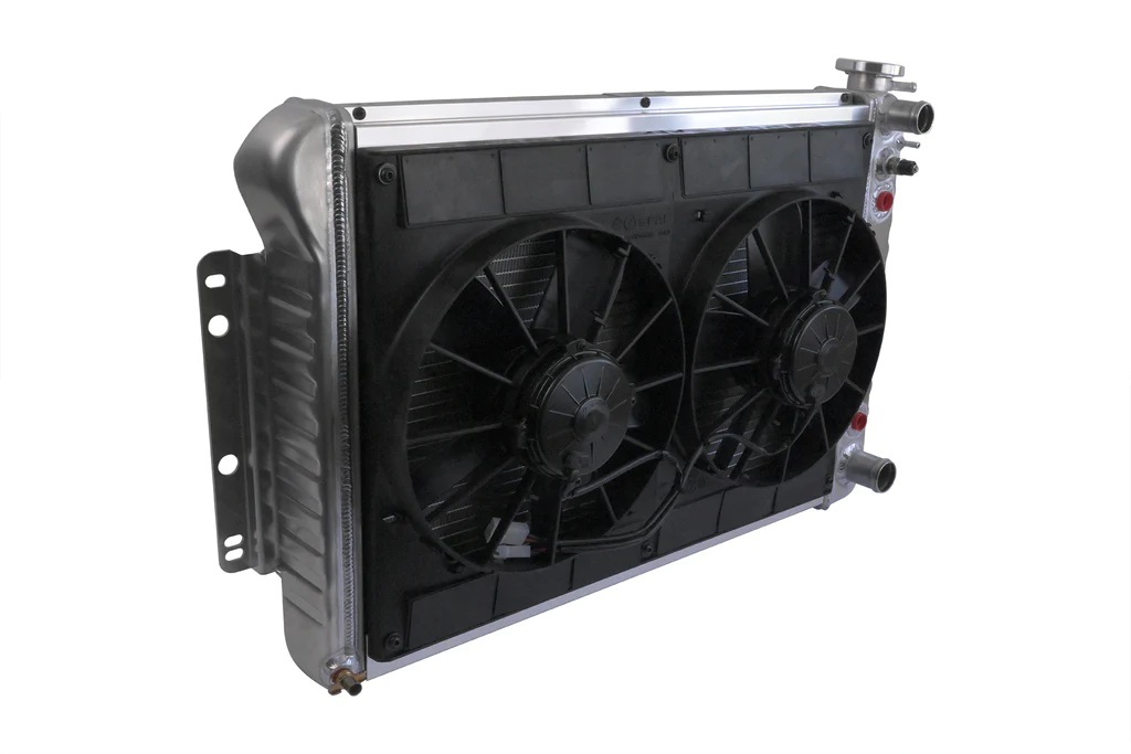 Dewitts Radiator 32-6139022A - Radiator w/Fans Camaro 67-69 LS Auto Trans Raw