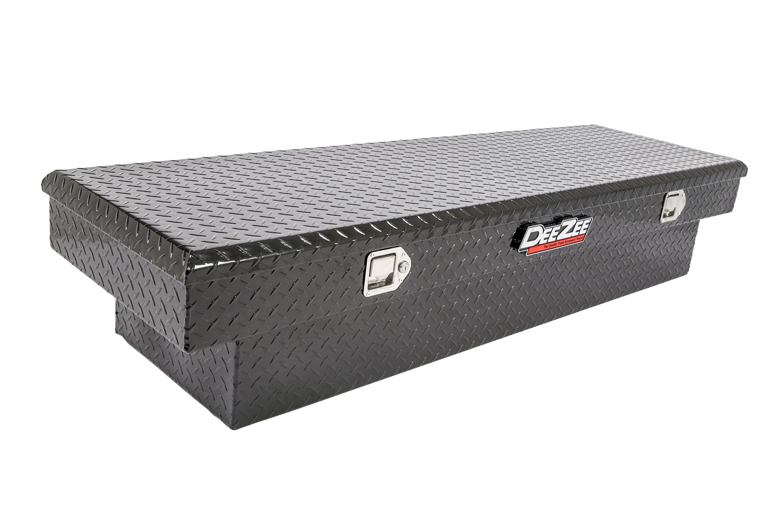 DEE ZEE DZ8170B - Deezee Universal Tool Box - Red Crossover - Single Lid Black BT Full Size