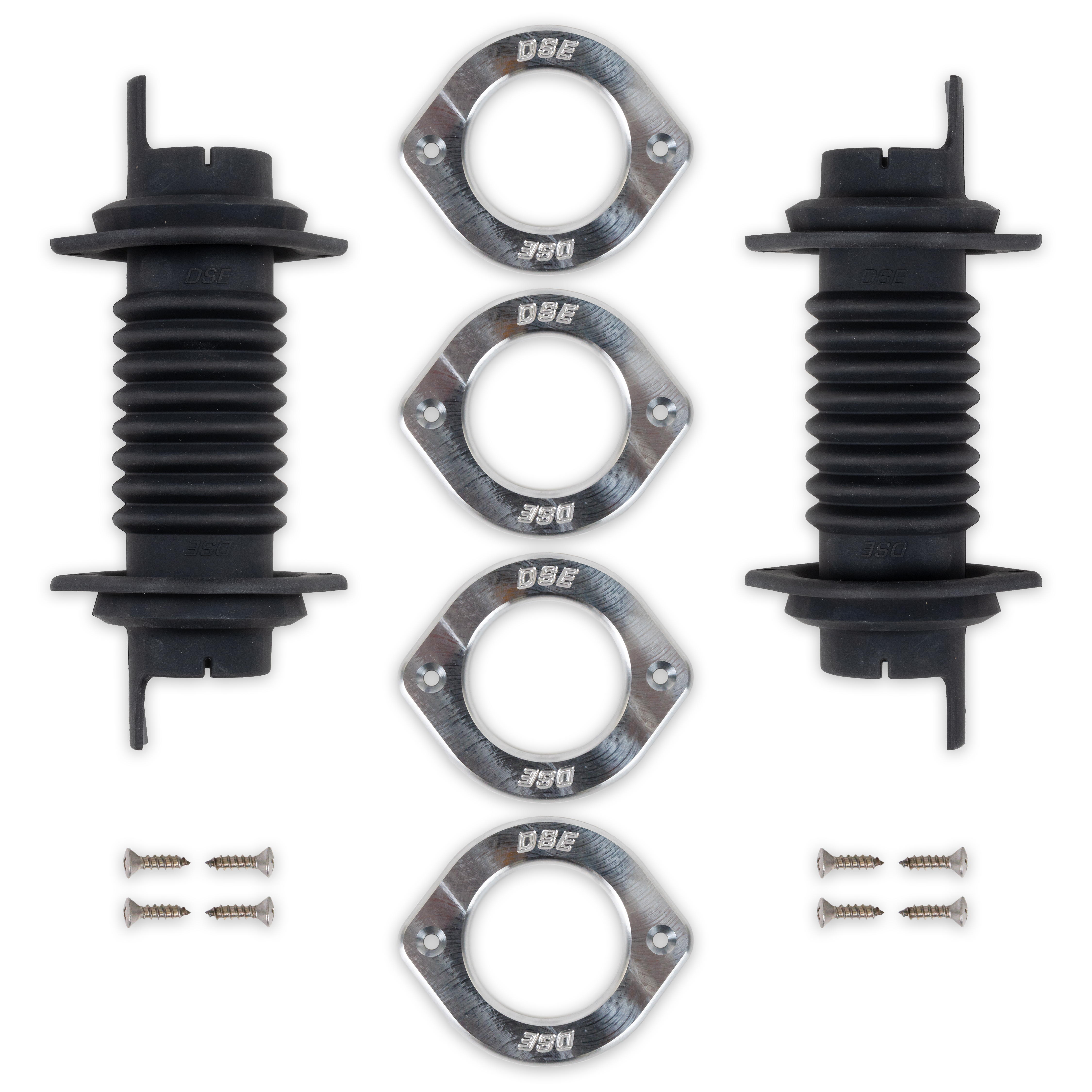 Detroit Speed 010421DS - Door Jamb Wiring Boot Kit - Billet Trim