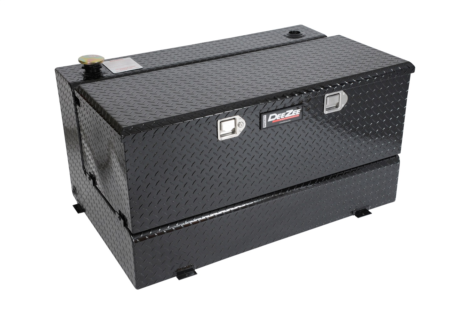 DEE ZEE DZ92656B - Deezee Universal Tanks - Combo Black Tread Aluminum (111 Gal)