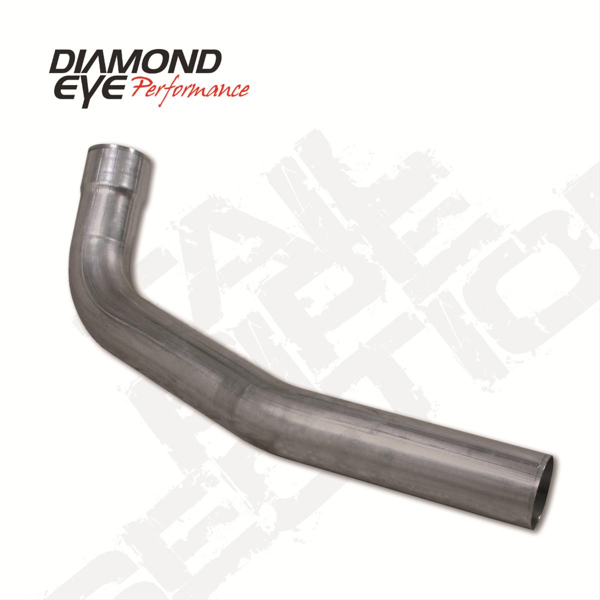 Diamond Eye 162027 - Exhaust Pipe 4 Inch Second Section Only 94-Early 03 Ford F250/F350 Superduty Performance Series Exhaust Tail Pipe