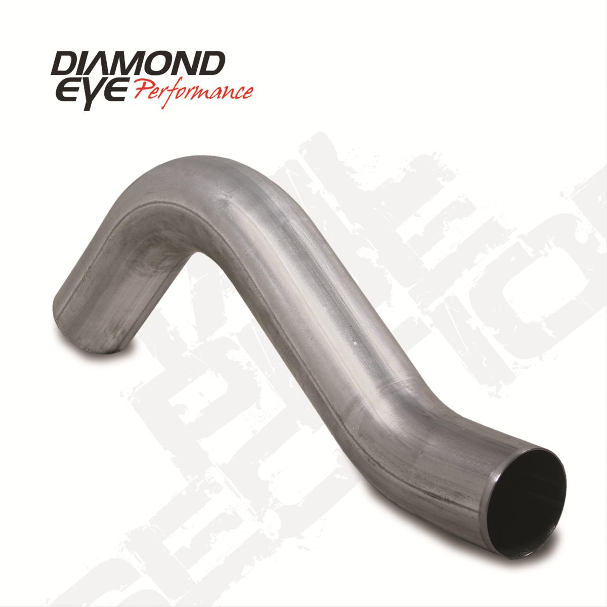 Diamond Eye 121050 - Exhaust Pipe 00-Early 03 F250/F350 Cab/Chassis First Section Pass Peformance Diesel Exhaust Exhaust Tail Pipe