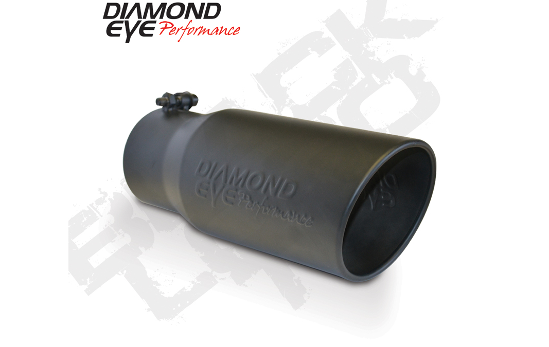 Diamond Eye 5612BRA-DEBK - Exhaust Pipe Tip 5 Inch Inlet X 6 Inch Outlet X 12 Inch Rolled Angle Stainless Black Exhaust Tip Tail Pipe Tips Diamond Eye 5612BRA-DEBK - Exhaust Pipe Tip 5 Inch Inlet X 6 Inch Outlet X 12 Inch Rolled Angle Stainless Black Exhaust Tip Tail Pipe Tips