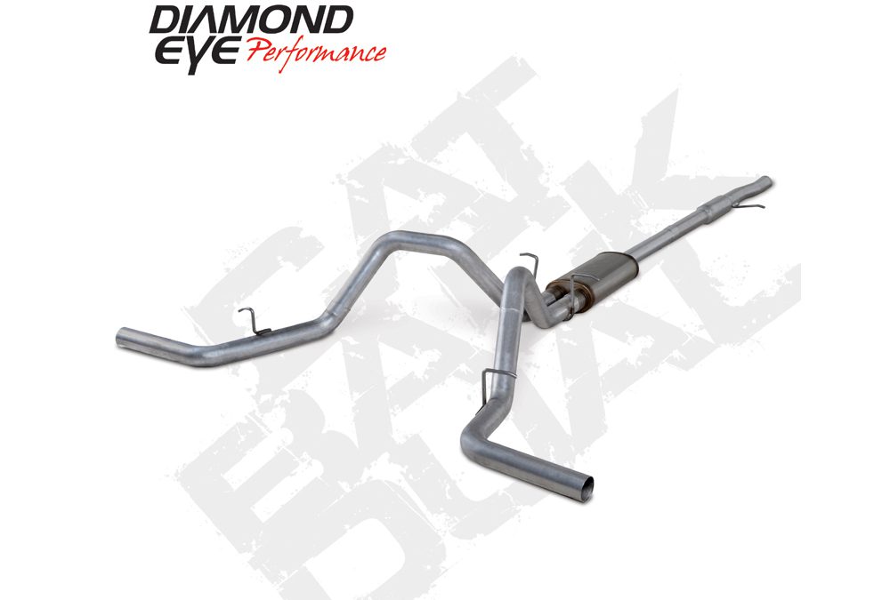 Diamond Eye K3122S - Cat Back Exhaust System 2014 Silverado/Sierra 1500 4.8L And 5.3L V8 3 Inch Single/Dual Split Rear Stainless Diamond Eye K3122S - Cat Back Exhaust System 2014 Silverado/Sierra 1500 4.8L And 5.3L V8 3 Inch Single/Dual Split Rear Stainless