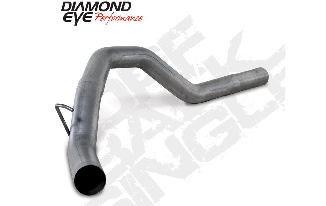 Diamond Eye K4259S - DPF Back Exhaust Dual Stainless RAM Exhaust Single Pass 2014 RAM 2500 Crew Cab Short Box 6.7L 4 Door 4 Inch