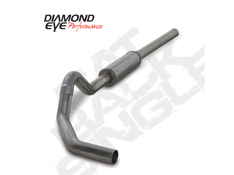 Diamond Eye K4234S - Cat Back Exhaust System For 04.5-07.5 Dodge RAM 2500/3500 5.9L Cummins 4 Inch Pass With Muffler Stainless