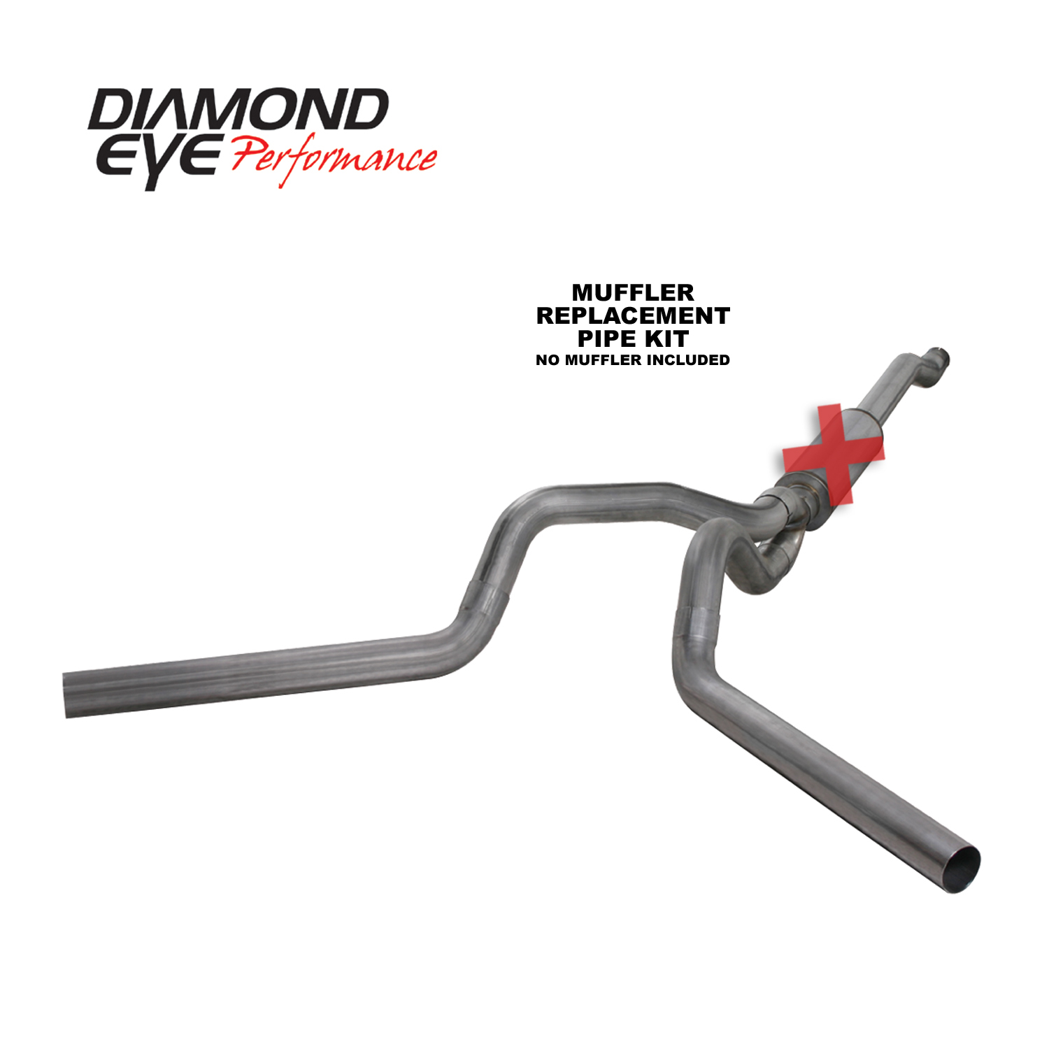 Diamond Eye K4340S-RP - Cat Back Exhaust System For 03-07 Ford F250/F350 Superduty 6.0L 4 inch No Muffler Split Rear/Side Stainless Diamond Eye K4340S-RP - Cat Back Exhaust System For 03-07 Ford F250/F350 Superduty 6.0L 4 inch No Muffler Split Rear/Side Stainless