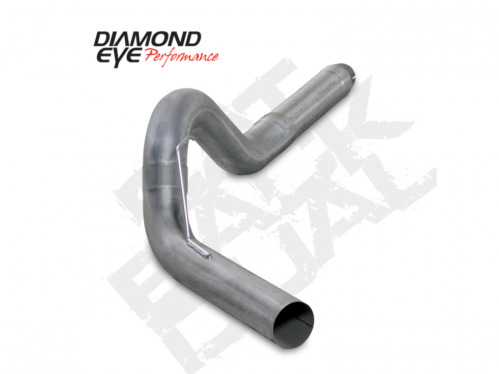Diamond Eye K5256S - DPF Back Exhaust For 6.7L Cummins 4 Inch Single Passenger Side Stainless Diesel