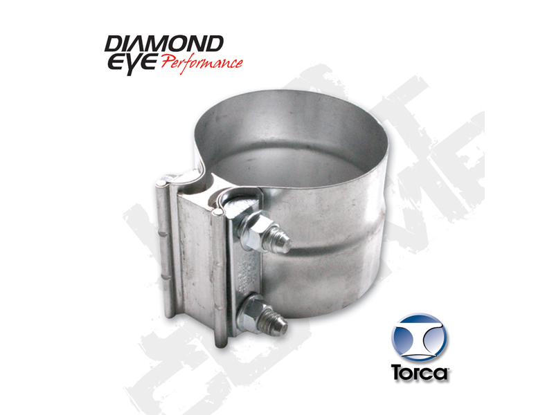 Diamond Eye L22SA - Exhaust Clamp 2.25 Inch Stainless Torca Lap-Joint Clam