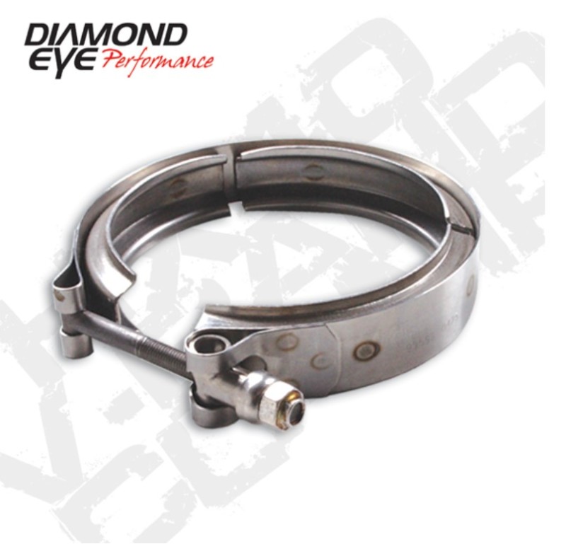 Diamond Eye VC375CHV65 - CLAMP V 3.75in NOMINAL FITS CHEVY 6.5L STOCK TURBO